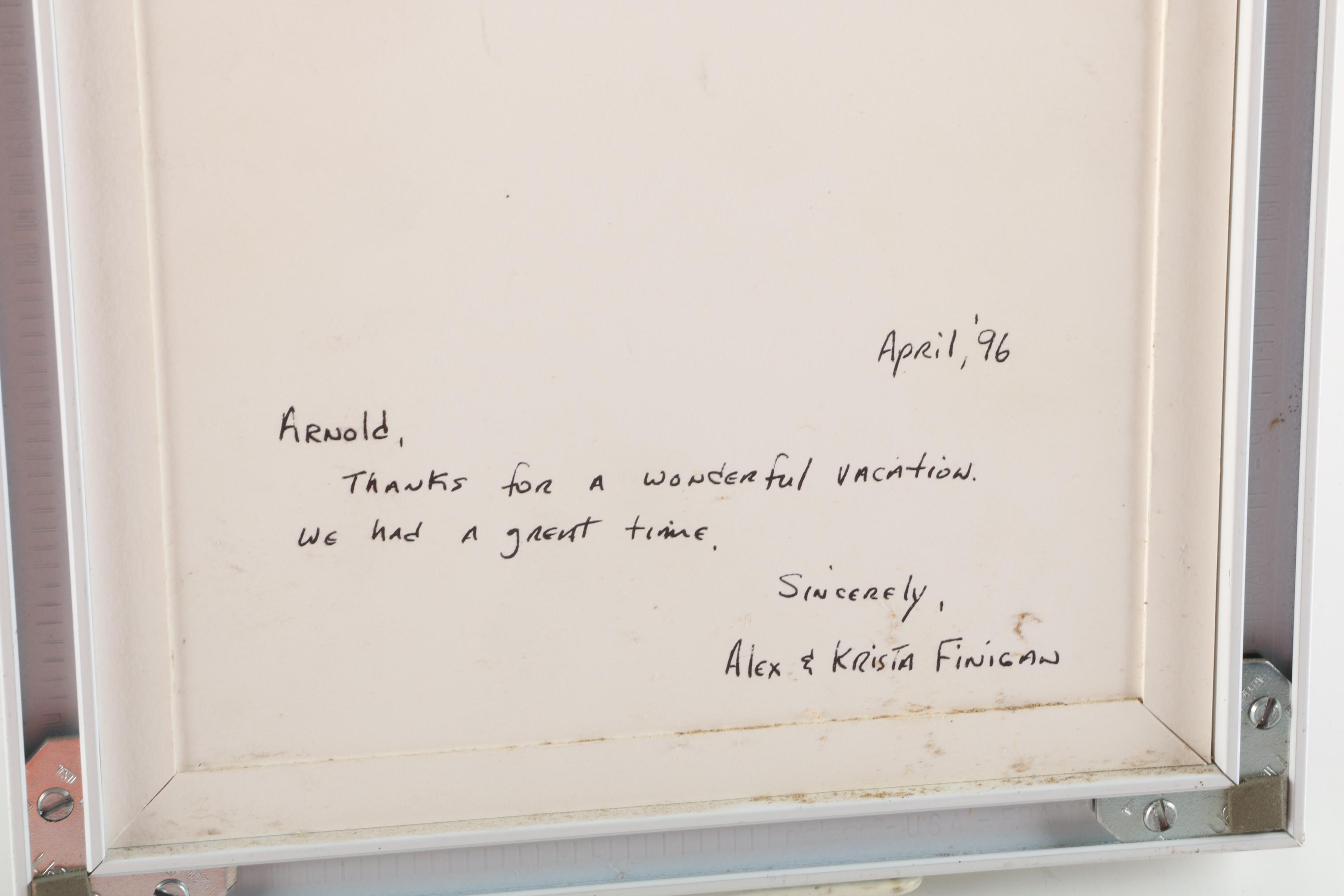 Stephanie Hart McGrail-Letendre 1996 Cut Paper Collage "Saguaro Mit BMW"