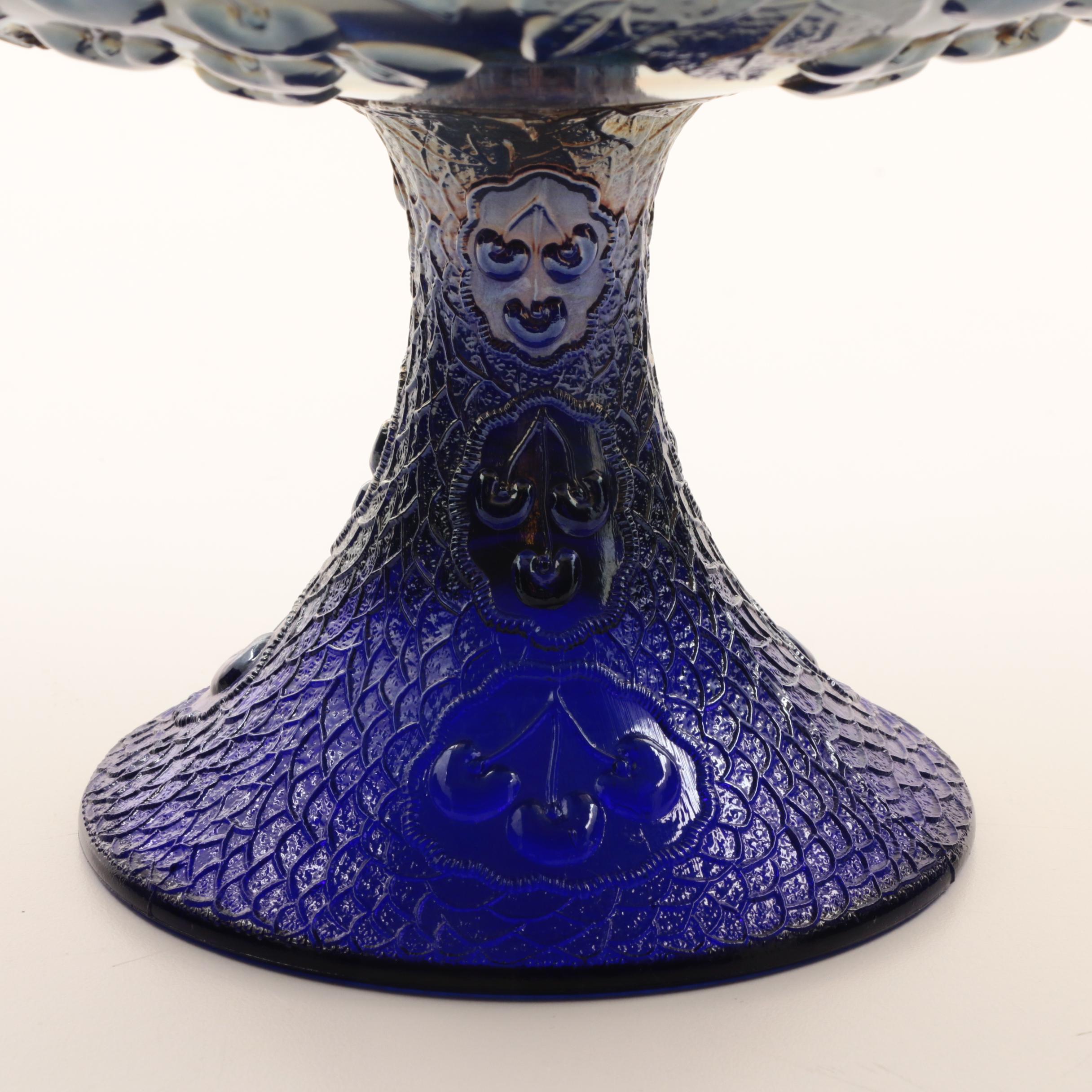 Vintage Fenton Carnival Glass "Mikado" Compote