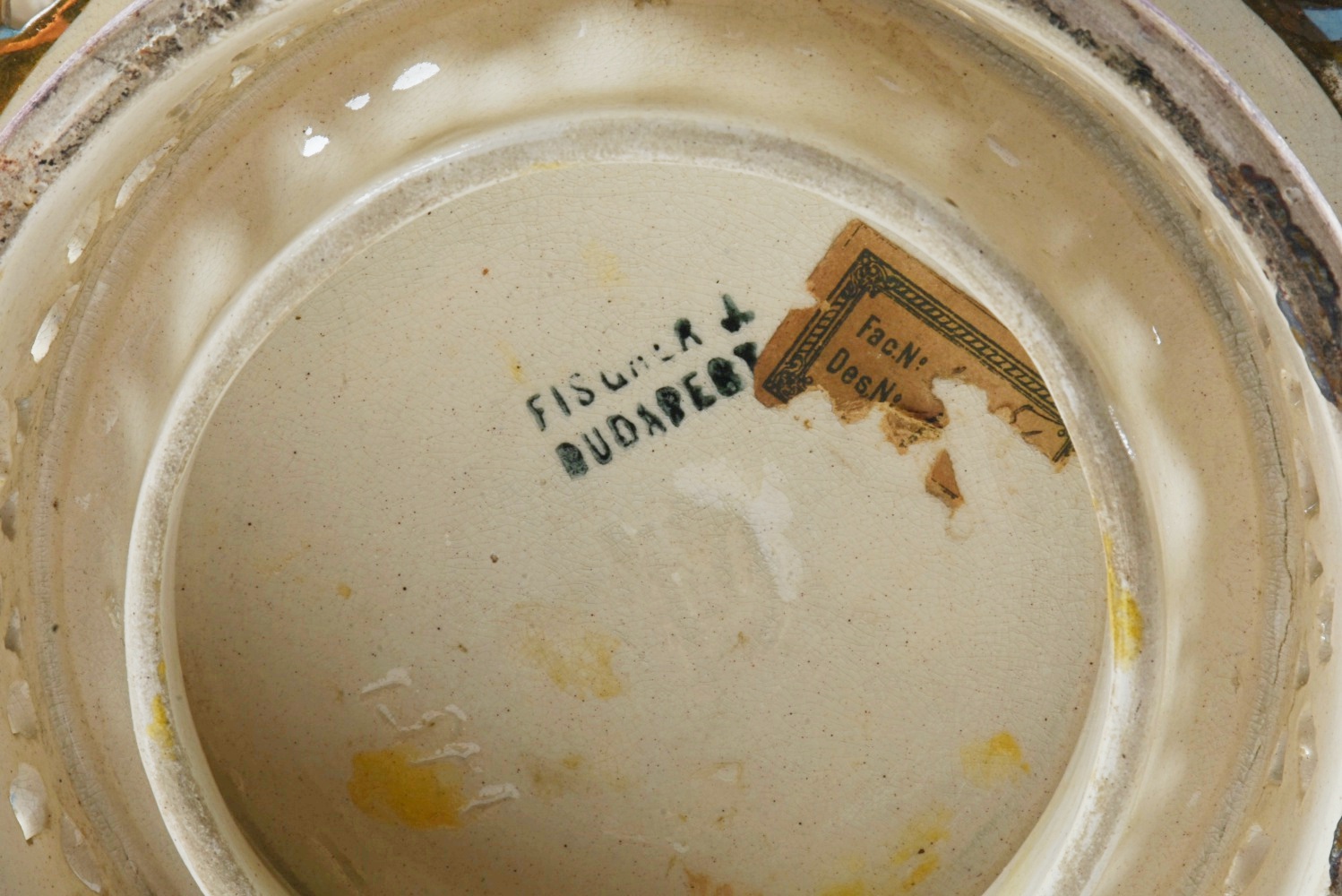 19th-Century Fischer Budapest Highly Reticulated Vase