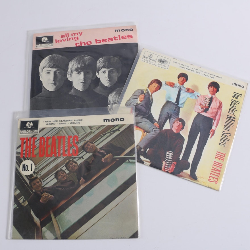 The Beatles UK 7" Record Collection With Picture Sleeves
