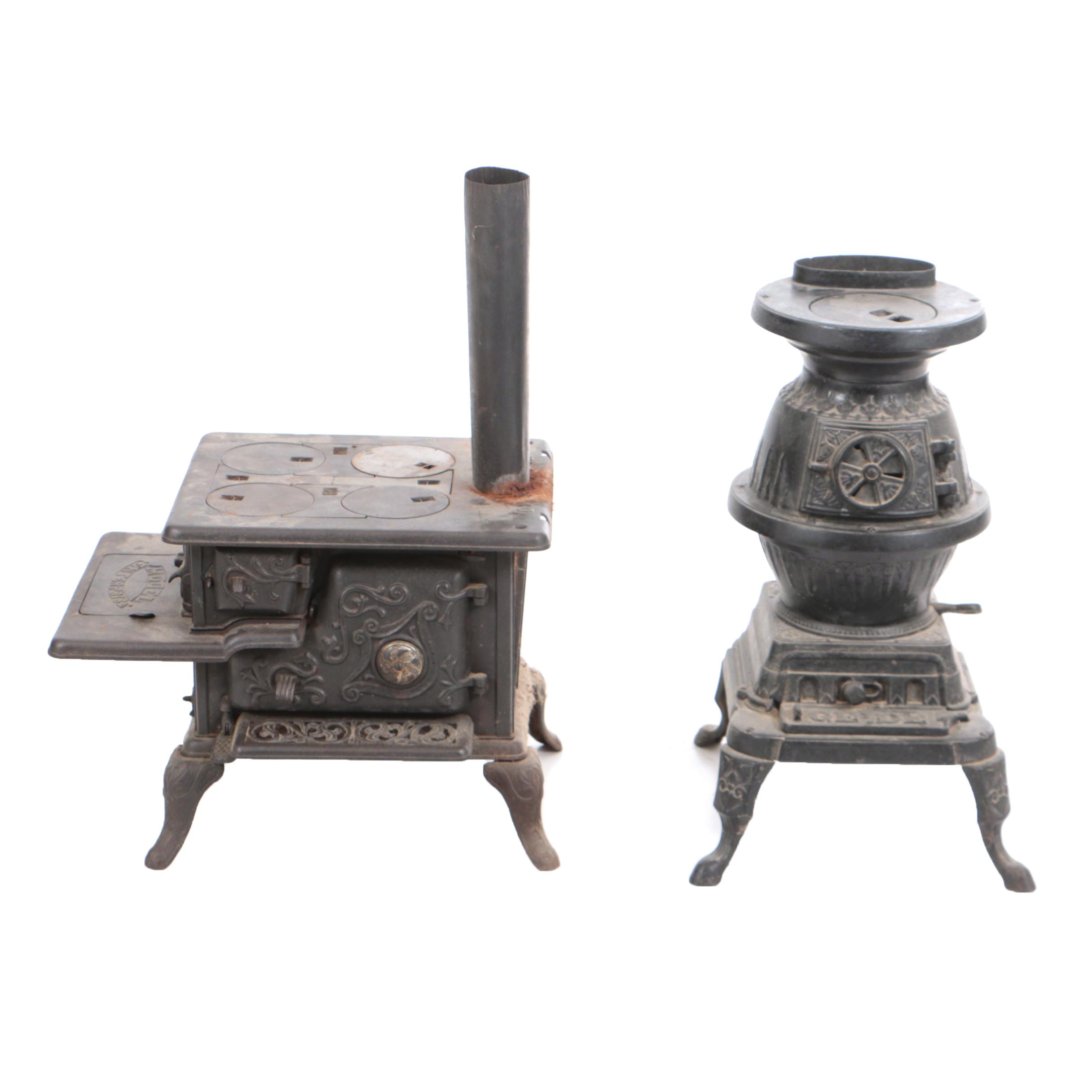 Antique Cast Iron Salesman Sample Stoves, Including Phillips & Buttorff Mfg. Co.