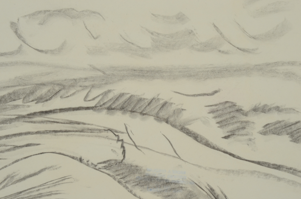 Paul Chidlaw Original Graphite Landscape