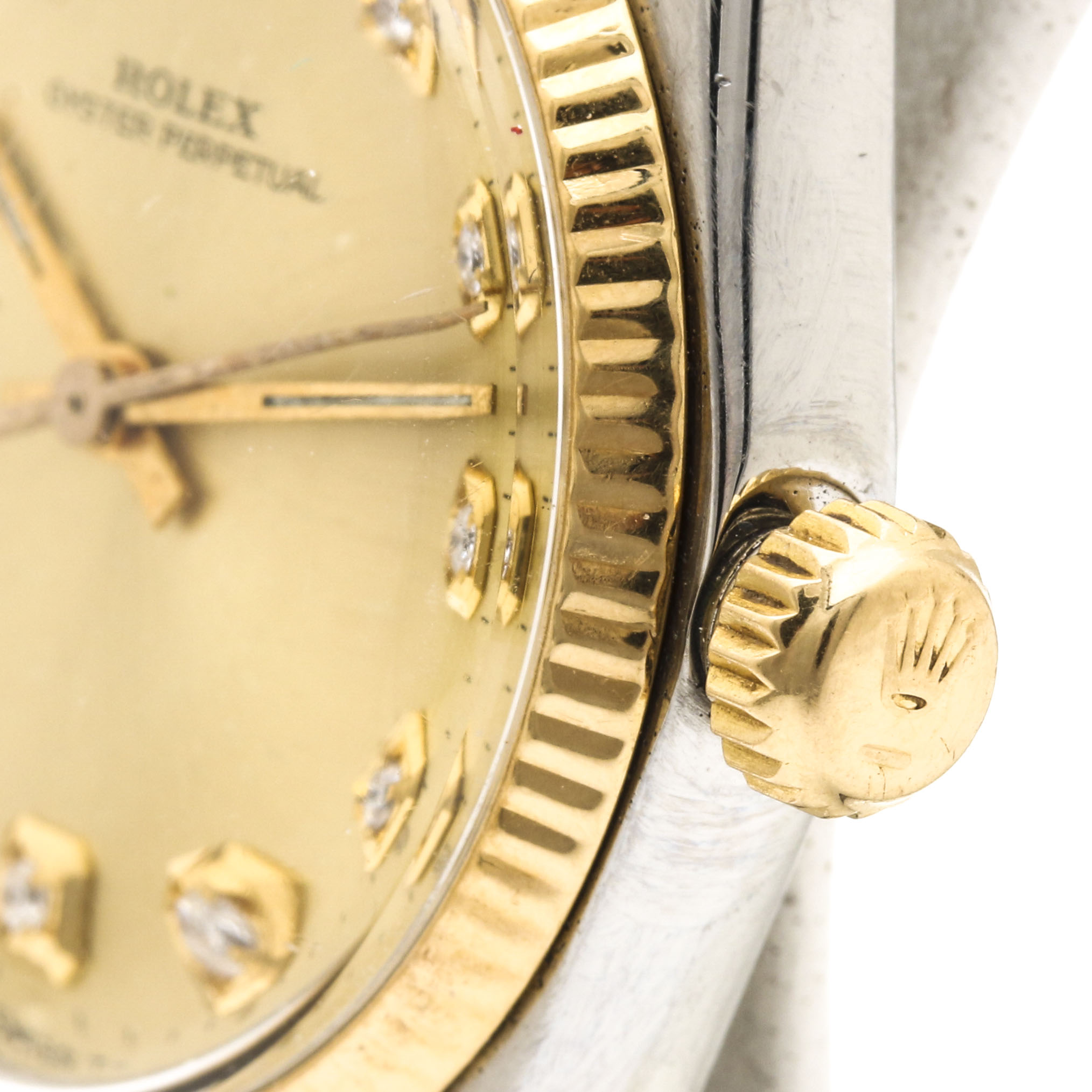 Rolex 14K Yellow Gold and Diamond Watch