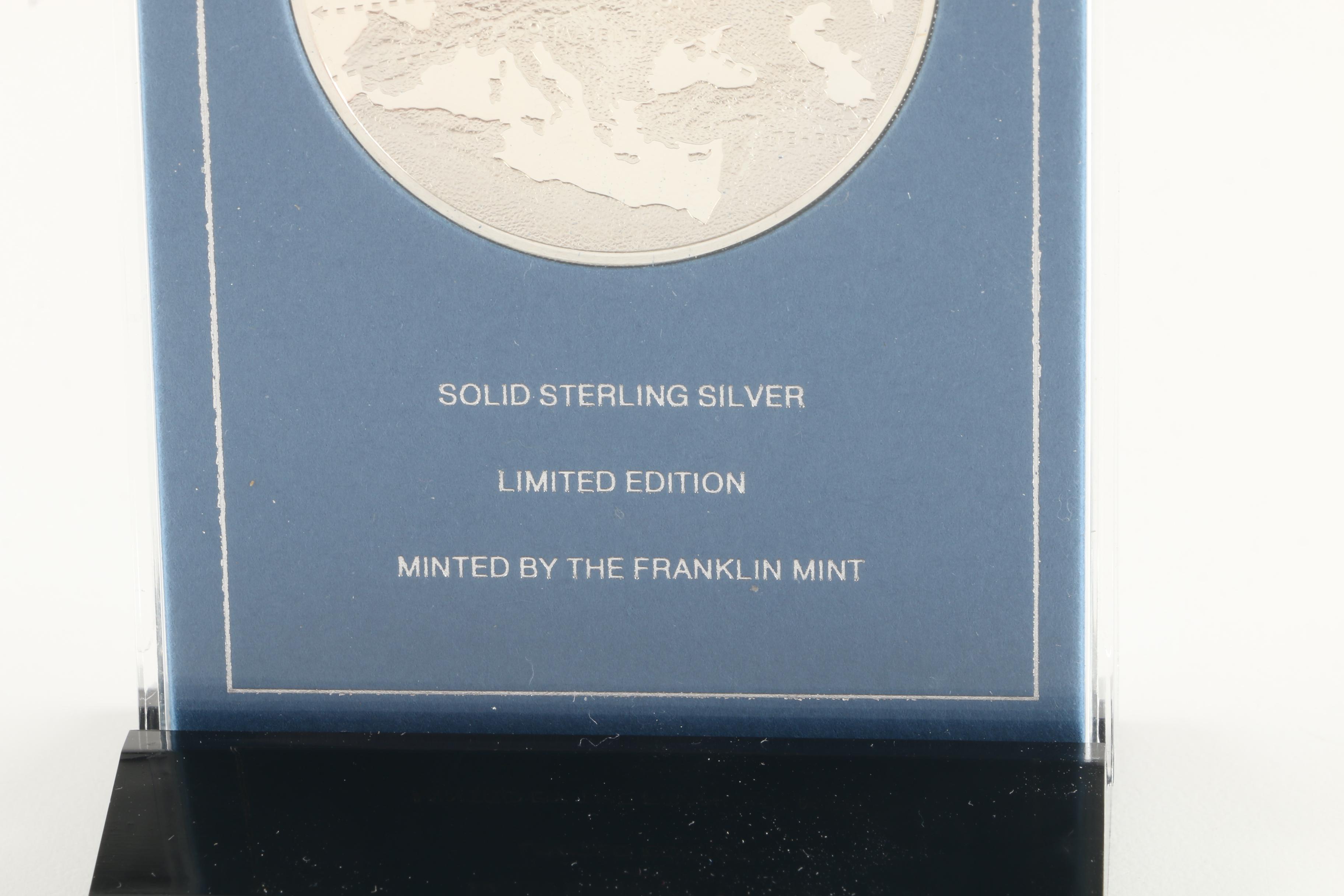 Franklin Mint "Presidential Journey to Russia" Sterling Silver Medal
