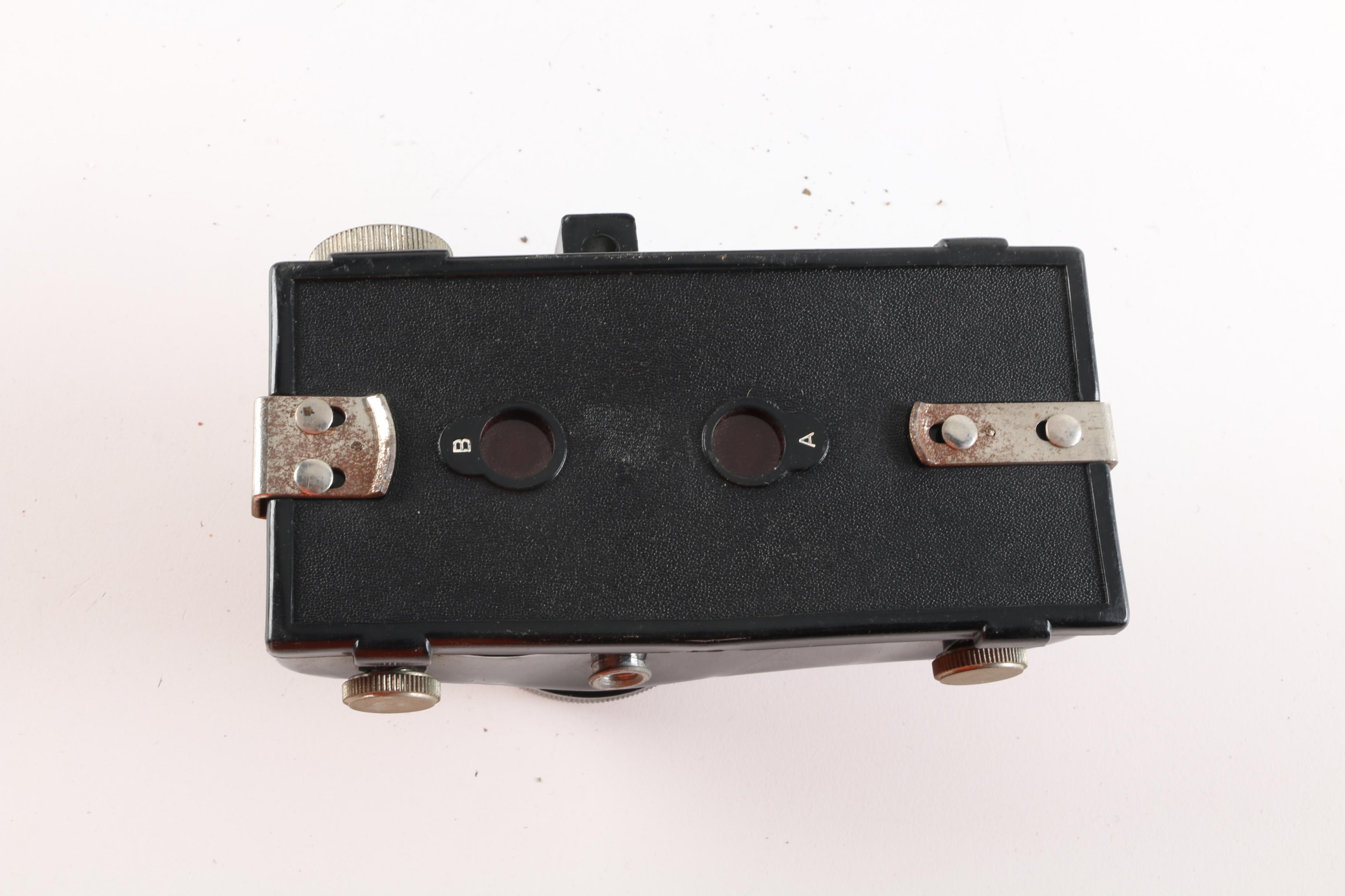 Mid 20th Century Ansco Readyflash and Elgin Miniature Bakelite Camera