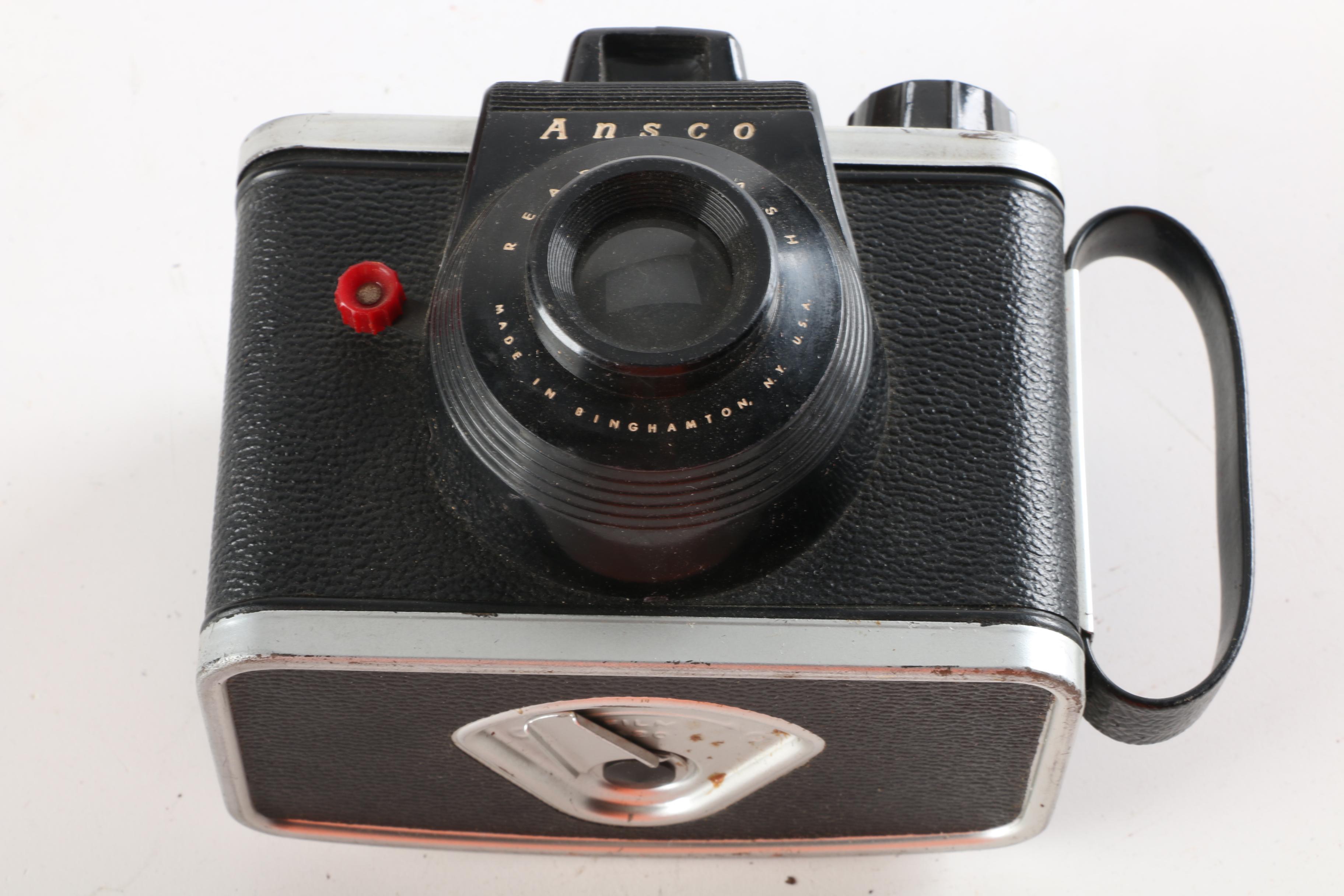 Mid 20th Century Ansco Readyflash and Elgin Miniature Bakelite Camera