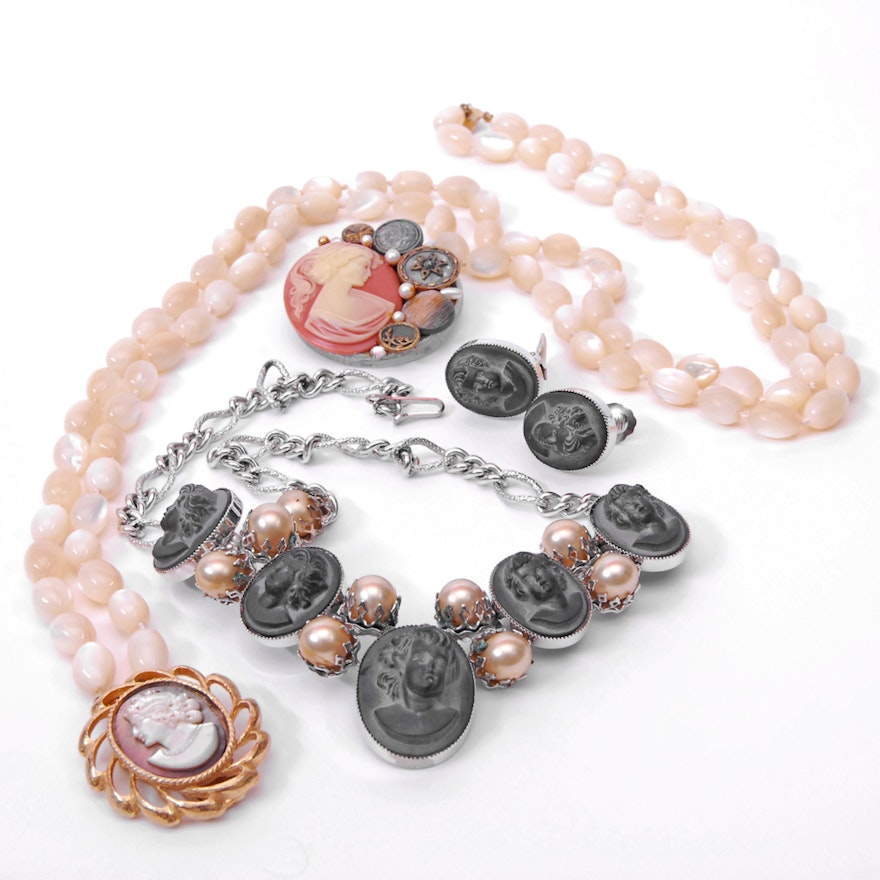 Cameo Costume Jewelry Collection