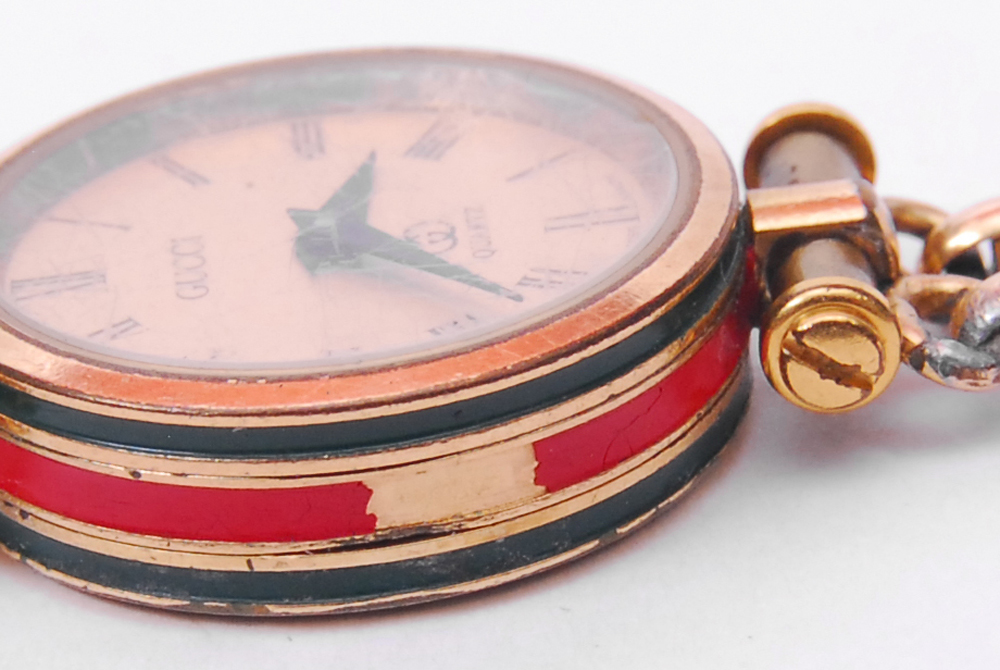 Gucci Watch On Gemstone Scarab Bracelet