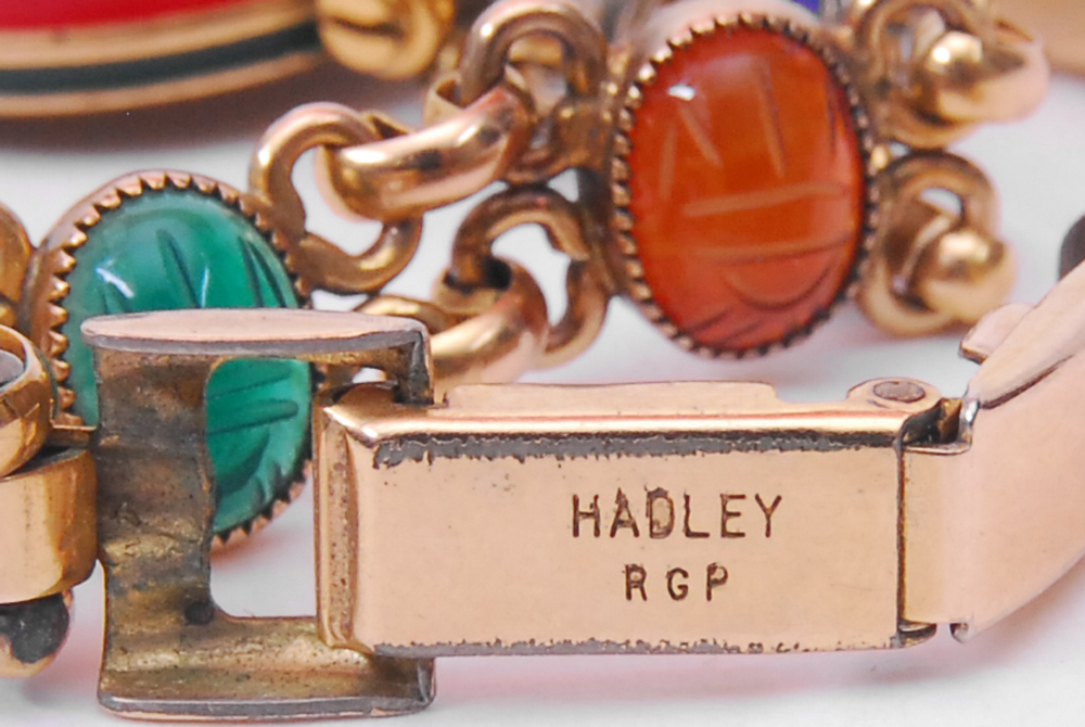 Gucci Watch On Gemstone Scarab Bracelet