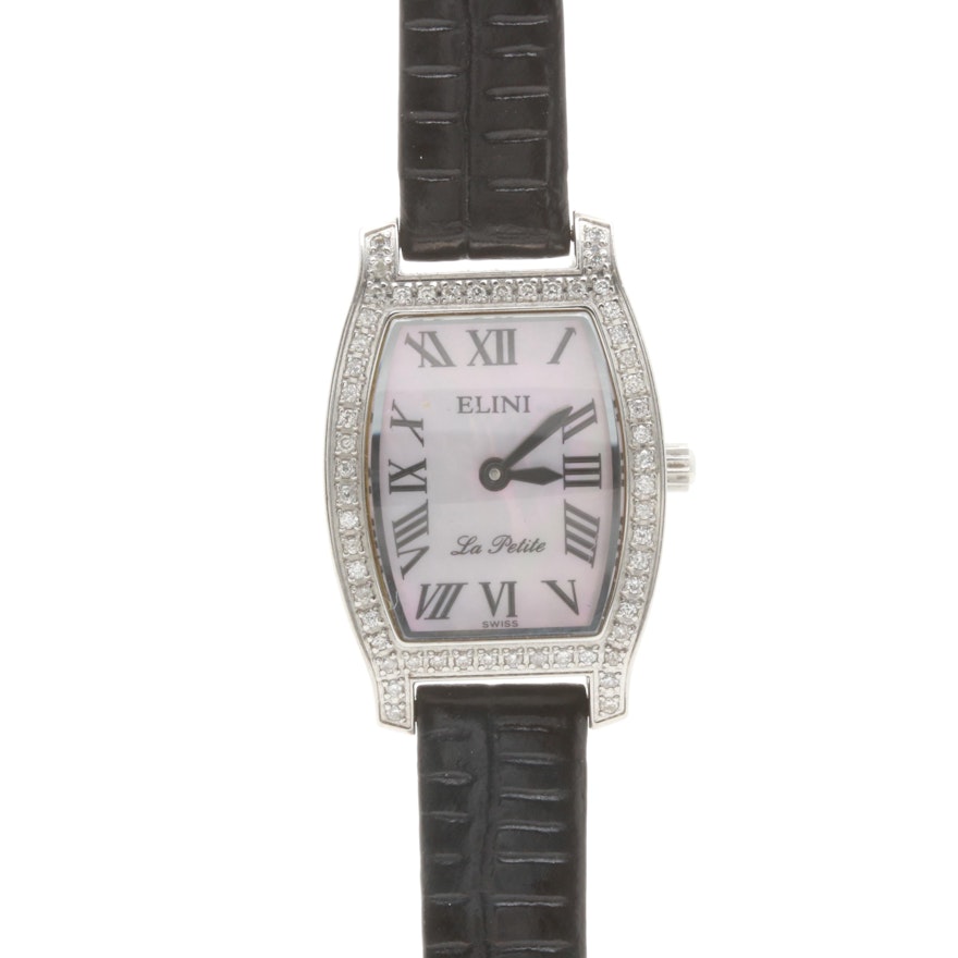 Elini Stainless Steel Diamond Wristwatch