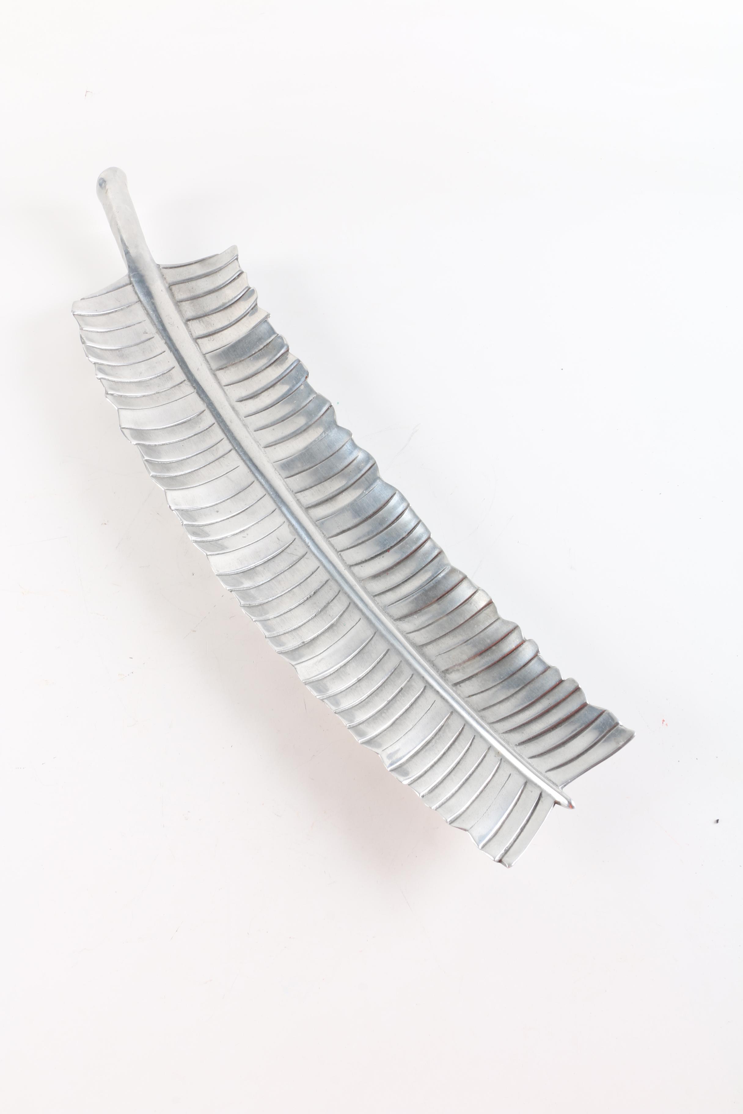 Mid-Century Bruce Fox Aluminum Banana Leaf Tray