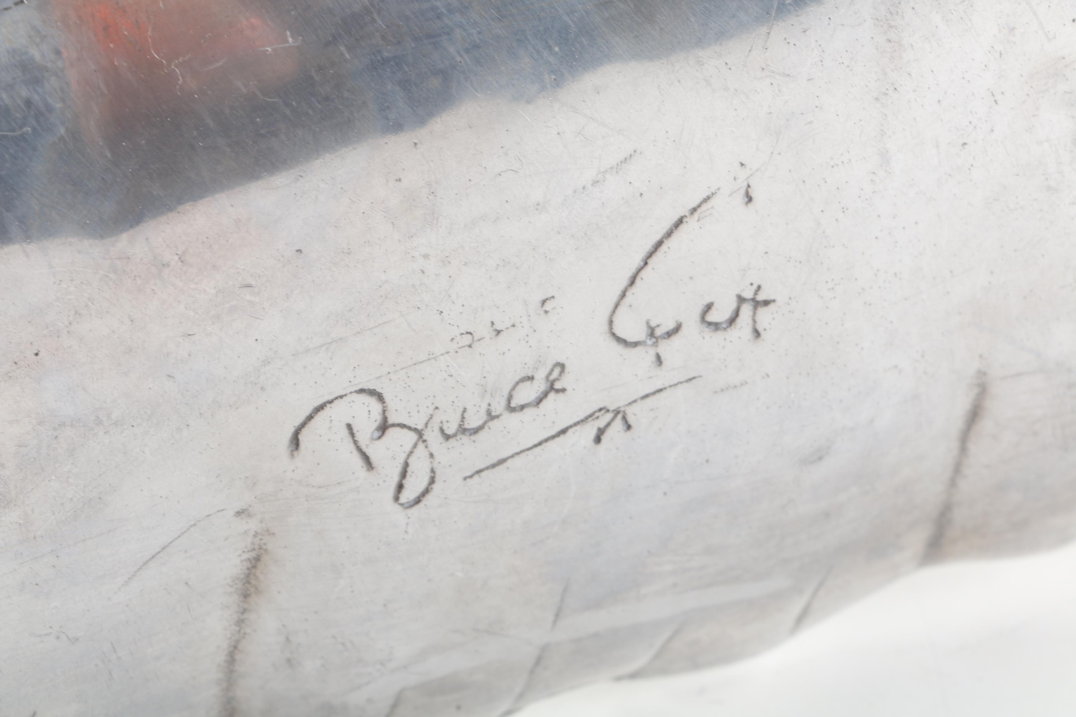 Mid-Century Bruce Fox Aluminum Banana Leaf Tray