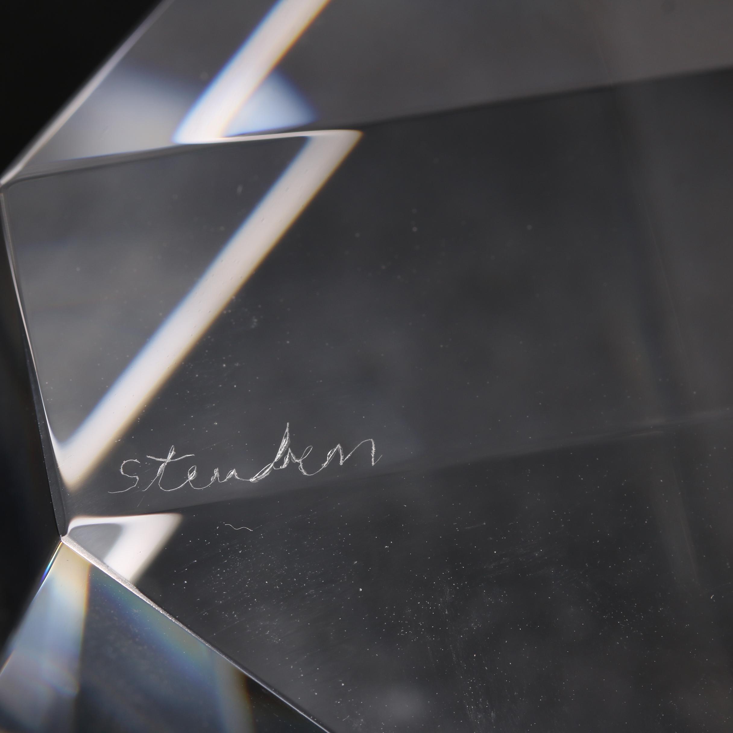 Steuben "Cubique" Crystal Paperweight