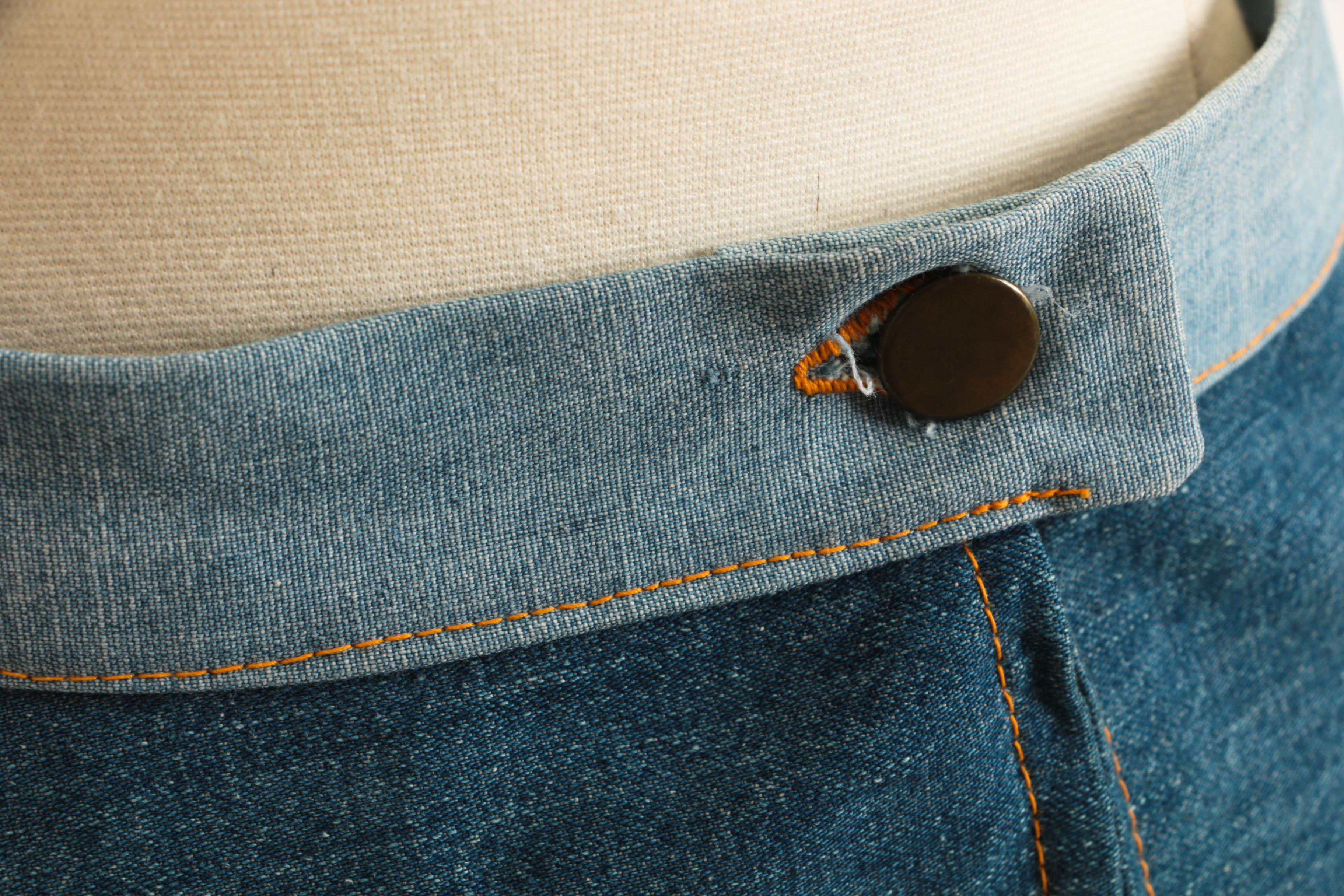 1970s Vintage Patchwork Denim Skirt