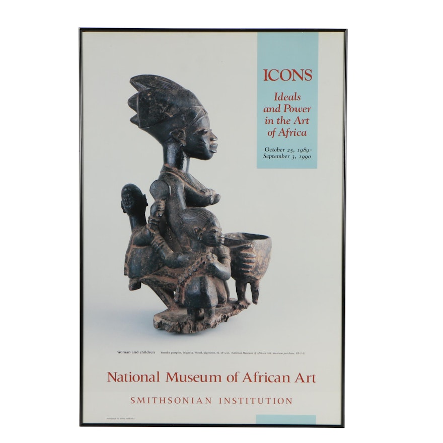 Smithsonian National Museum of African Art "Icons" Exhibition Poster