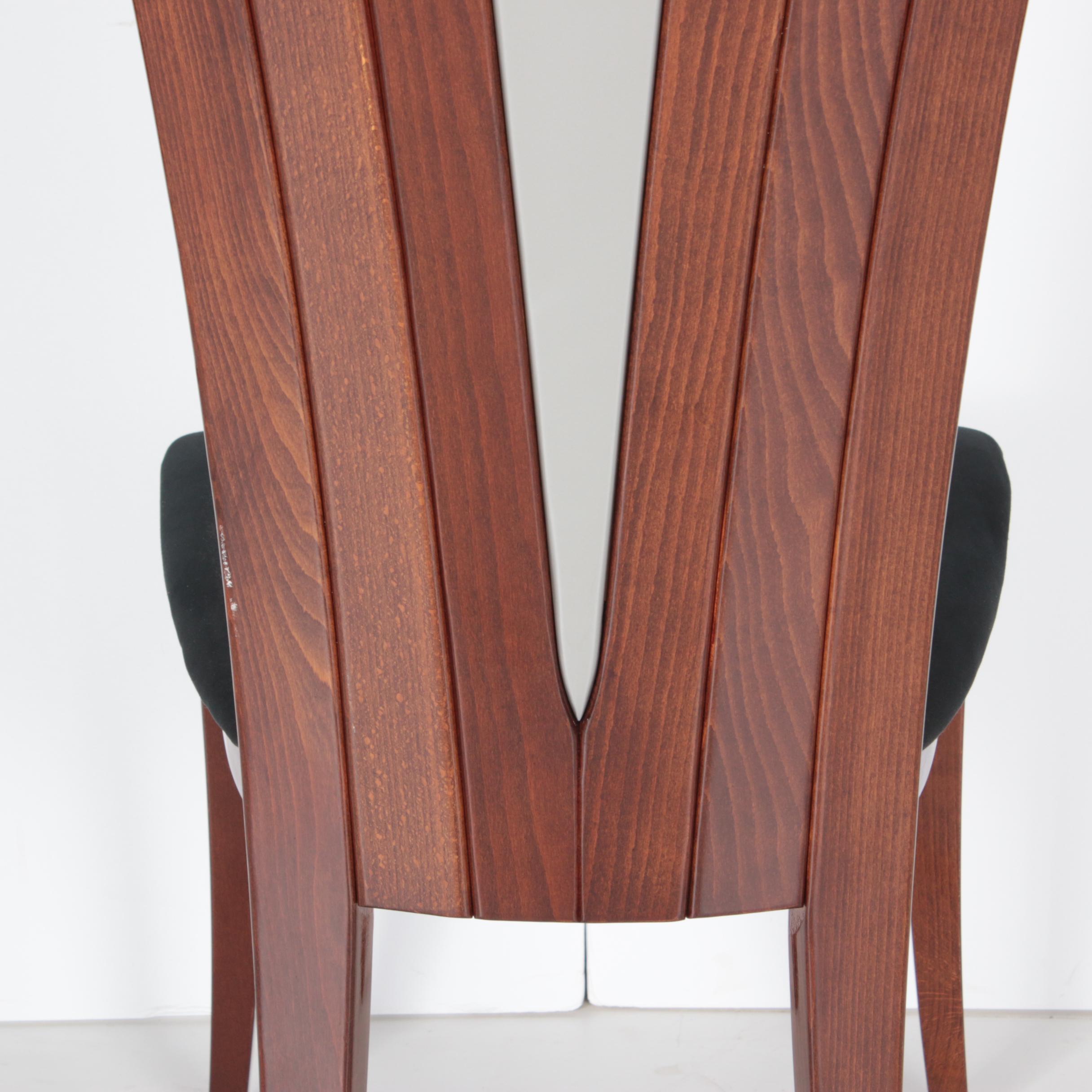 Excelsior Designs Rosewood and Steel Dining Table with Eight Beech Chairs