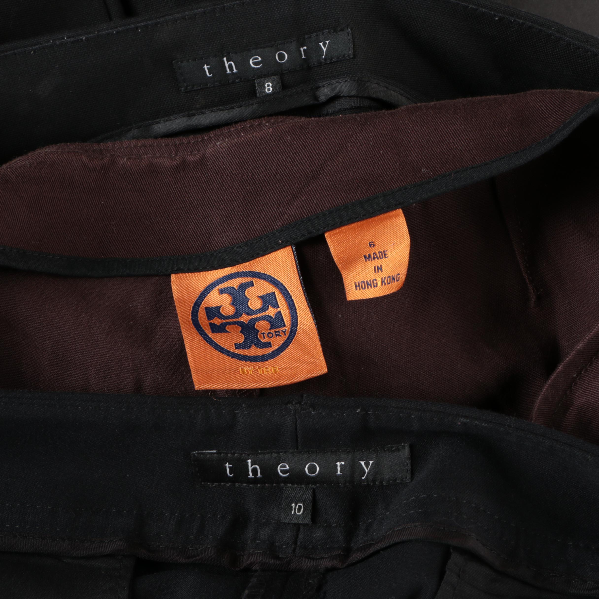 Women's Tory Burch and Theory Cotton Blend Pants