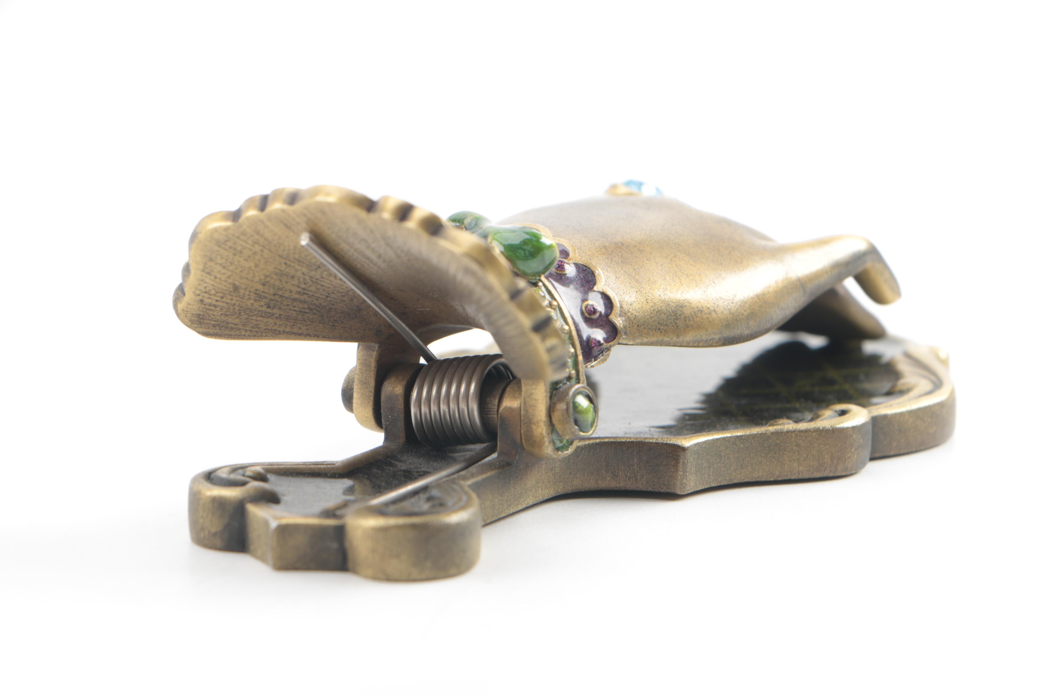 Jay Strongwater Victorian Hand Clip Featuring Enamel and Crystal Accents