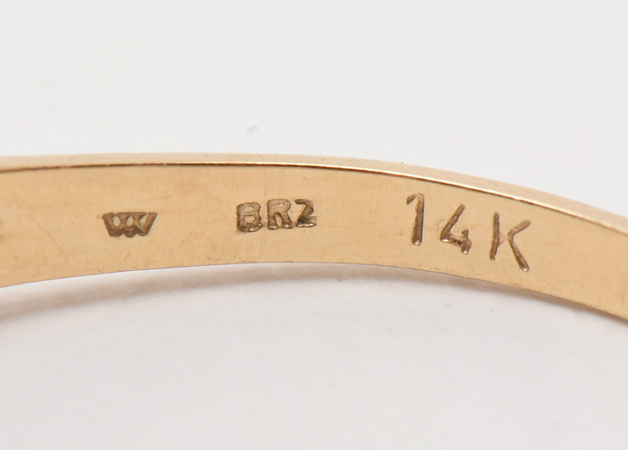 14K Yellow Gold Jadeite Statement Ring