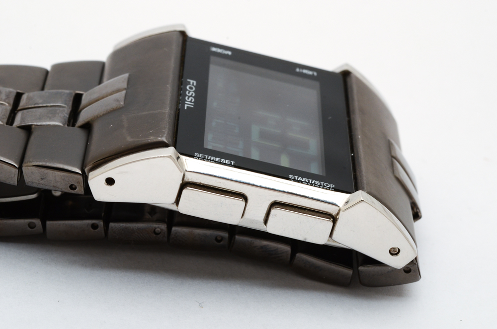 Fossil Digital Stainless Steel Watch