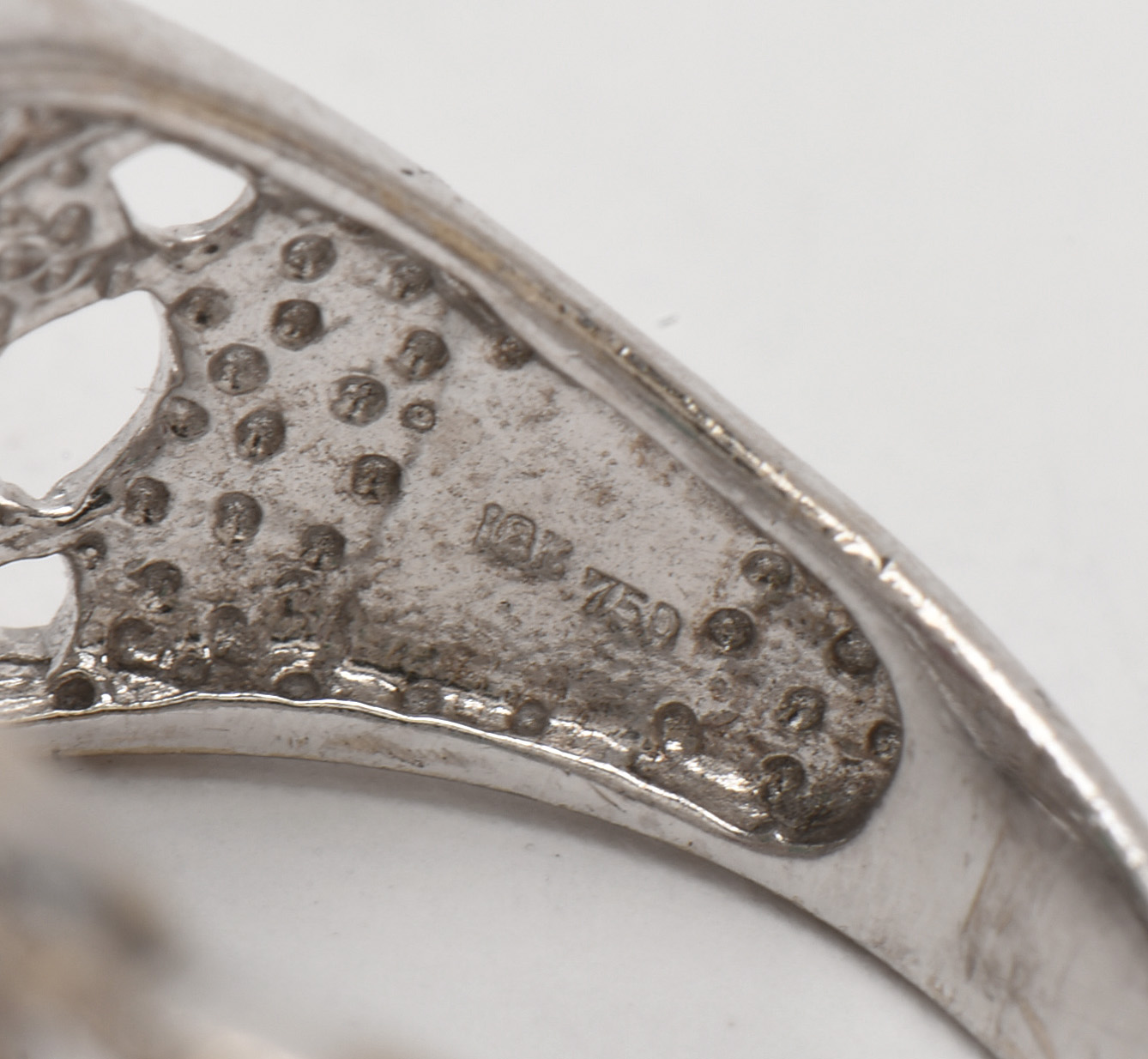 18K White Gold Rhodolite, Blue Tourmaline, Emerald, and Diamond Ring