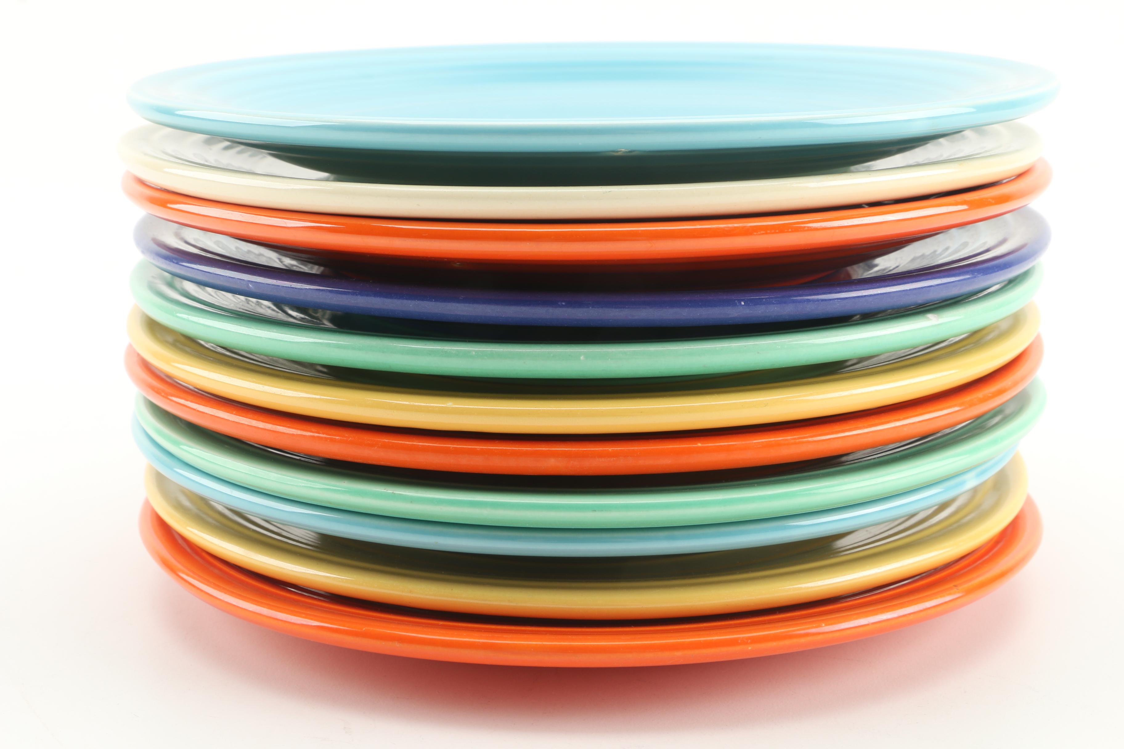 Homer Laughlin "Fiesta" Ceramic Luncheon Plates