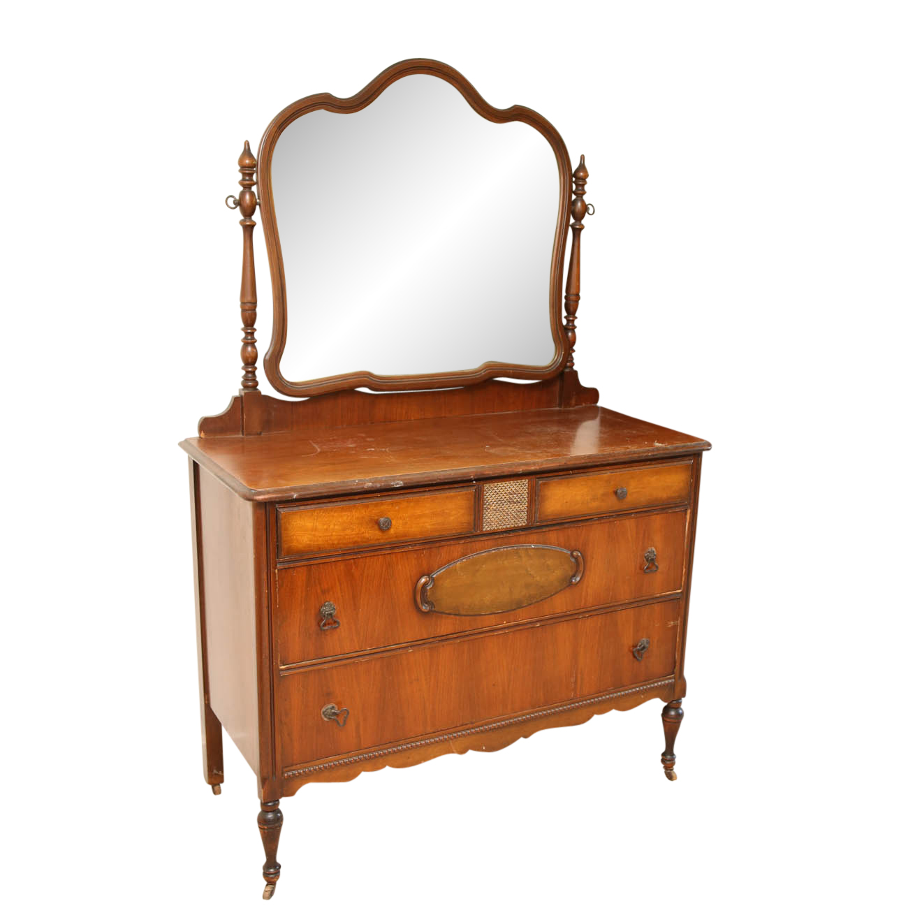 Antique Chest of Drawers with Mirror