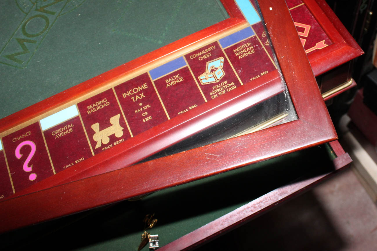 Wooden Monopoly Game Table