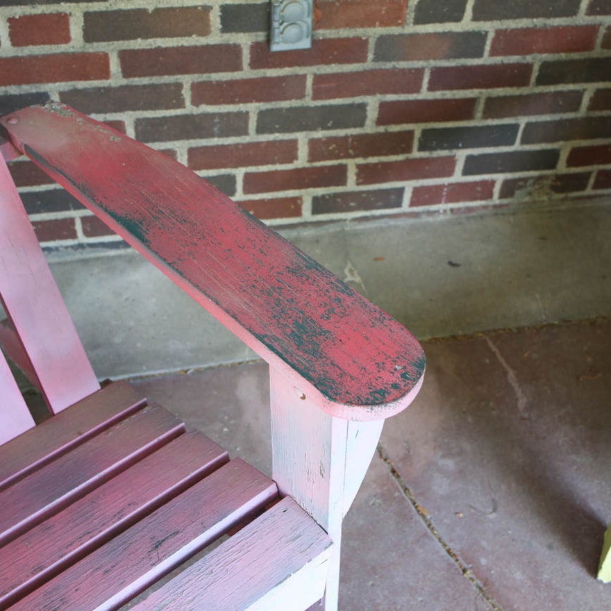 Two Wooden Porch Chairs