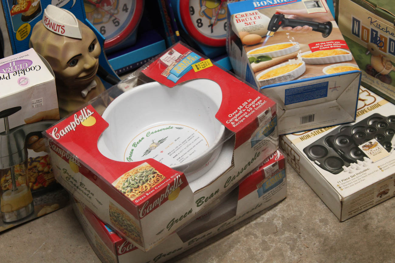 Assortment of Tableware and Kitchen Tools