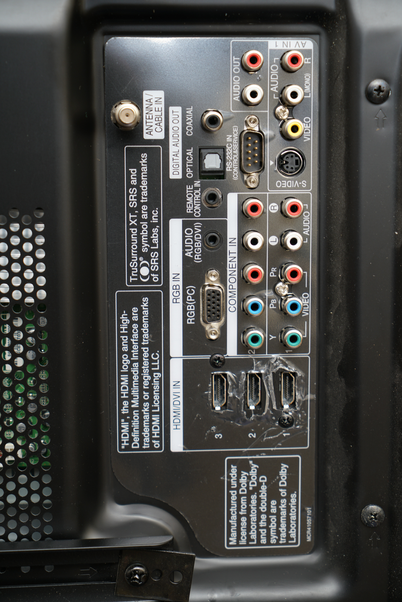 LG 42" Plasma TV with Leon Profile Hand-Crafted Stereo Speakers