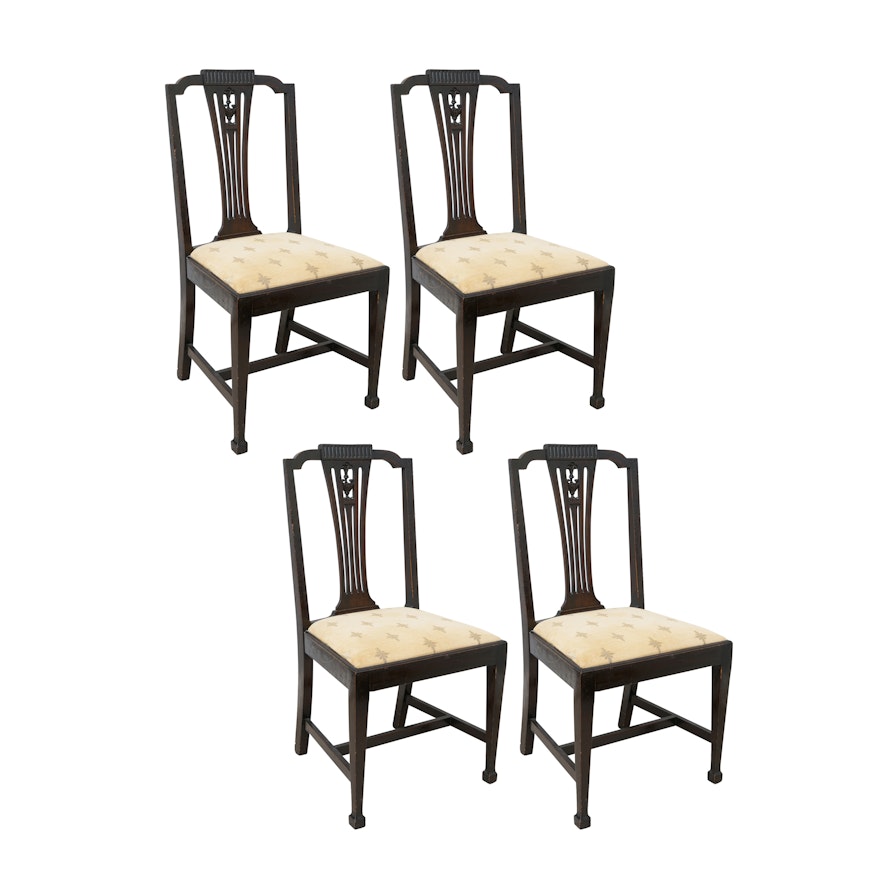 Vintage Neoclassical Style Mahogany Side Chairs