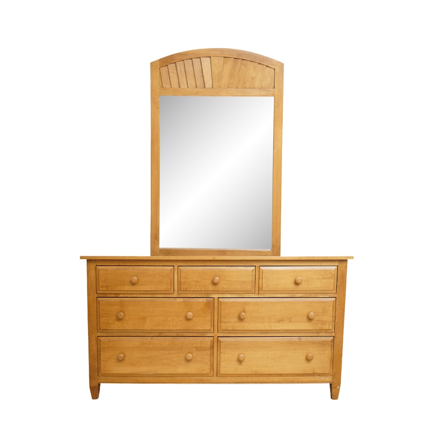 "Country Colors" Dresser with Mirror by Ethan Allen