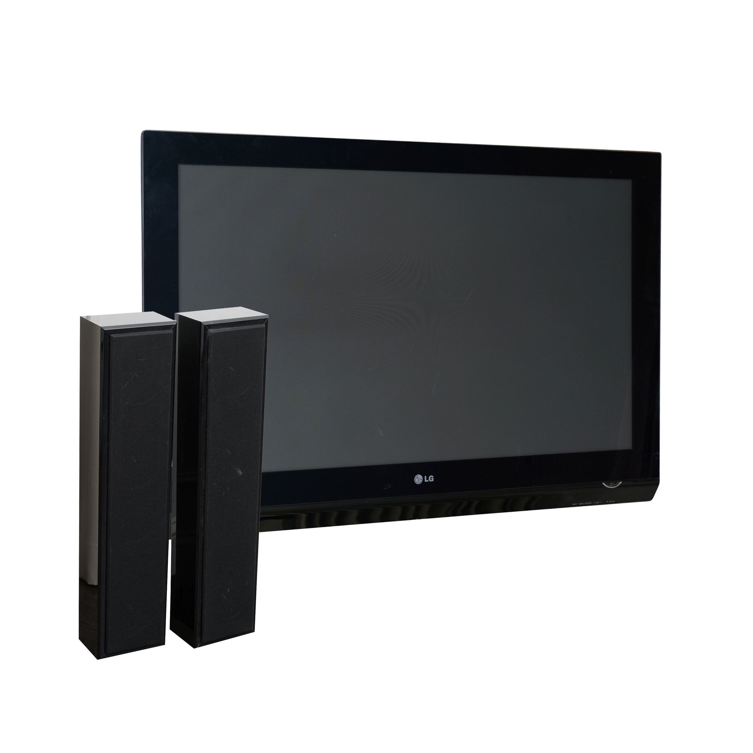 LG 42" Plasma TV with Leon Profile Hand-Crafted Stereo Speakers