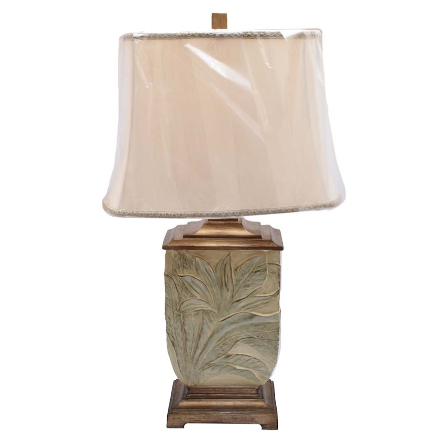 Tropical Design Table Lamp with Shade