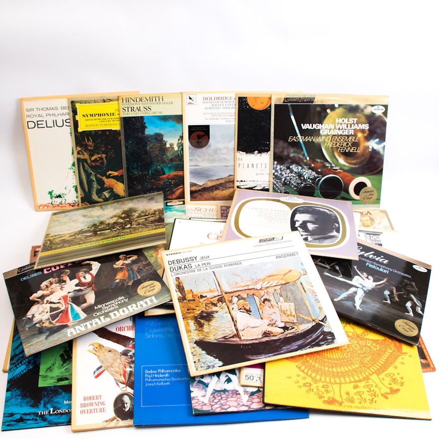 Assortment of Classical and Orchestral LP Records