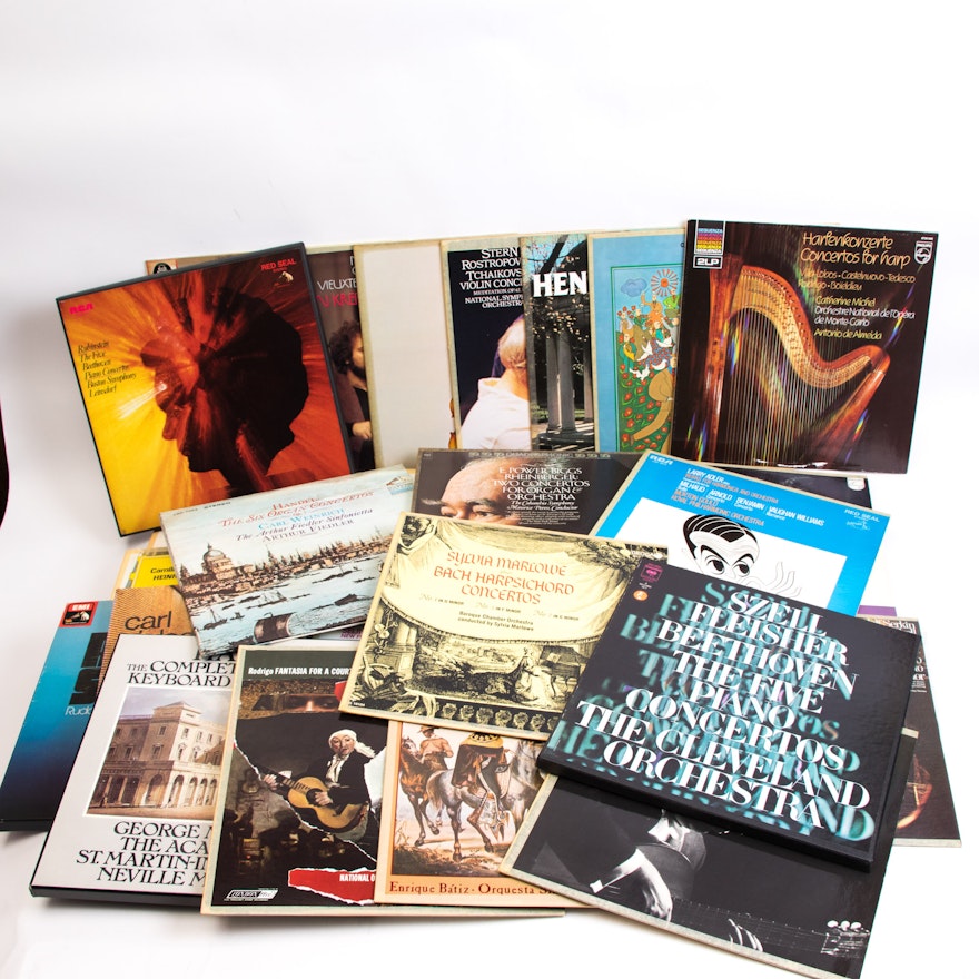 Grouping of Classical and Orchestral LP Records