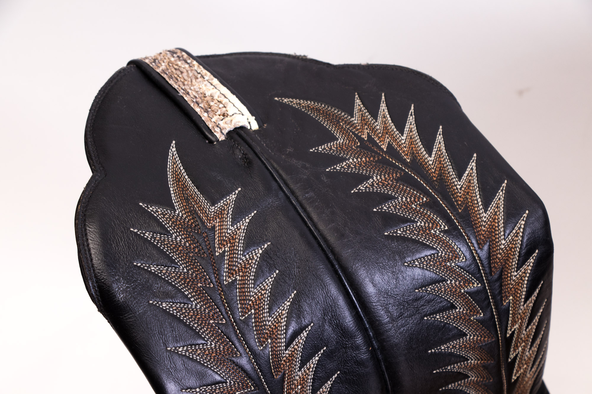 Men's Tony Lama and Austin Hall Snakeskin And Leather Cowboy Boots