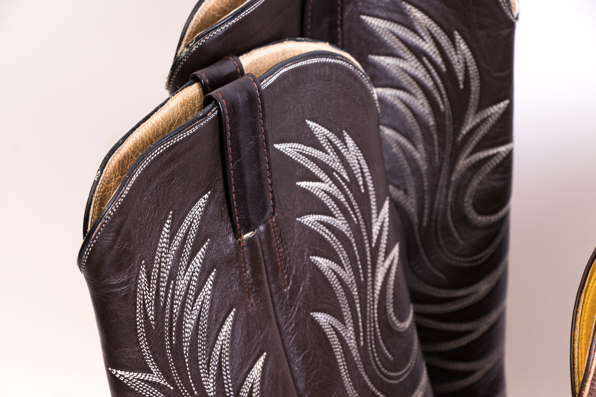 Men's Tony Lama and Austin Hall Snakeskin And Leather Cowboy Boots