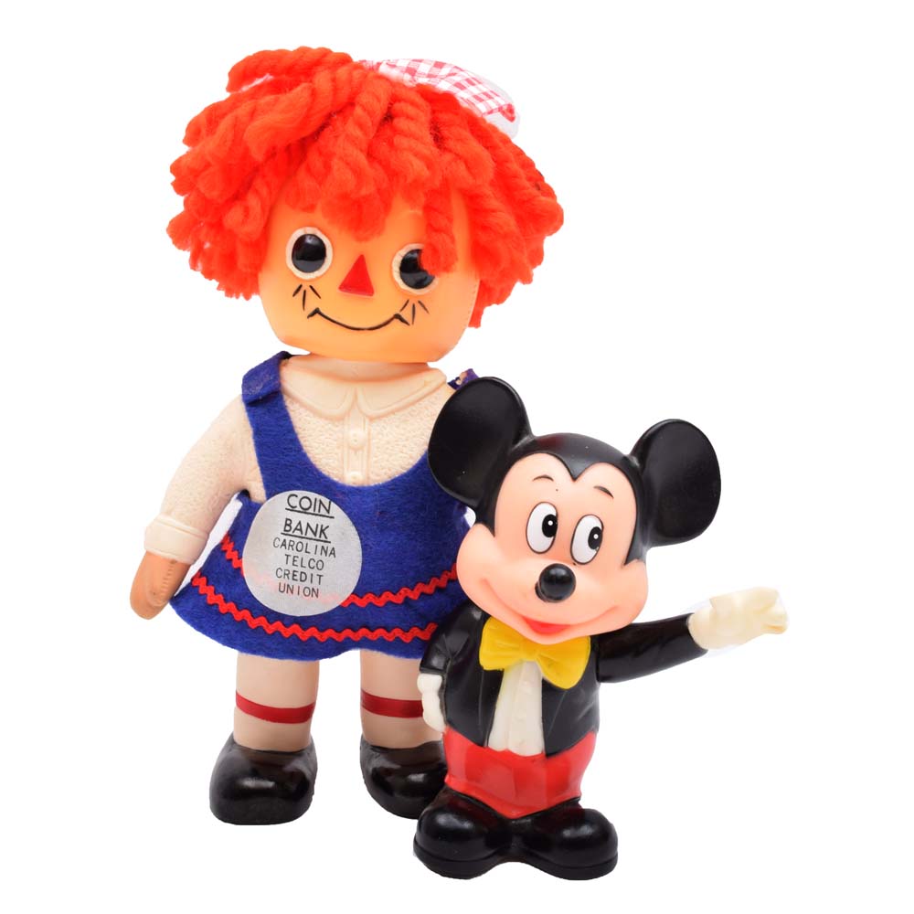 Collection of Coin Banks Featuring Carolina Telco Credit Union