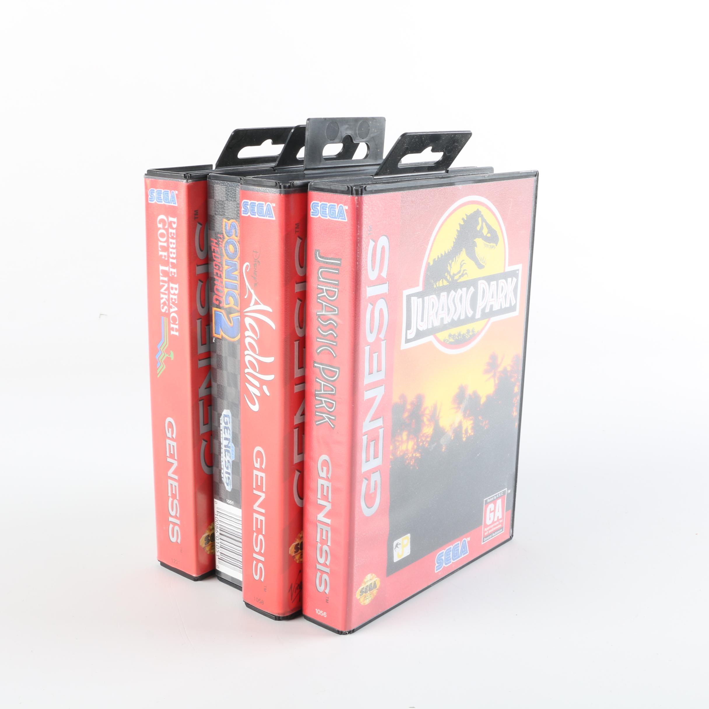 Sega Genesis Video Games Including Jurassic Park