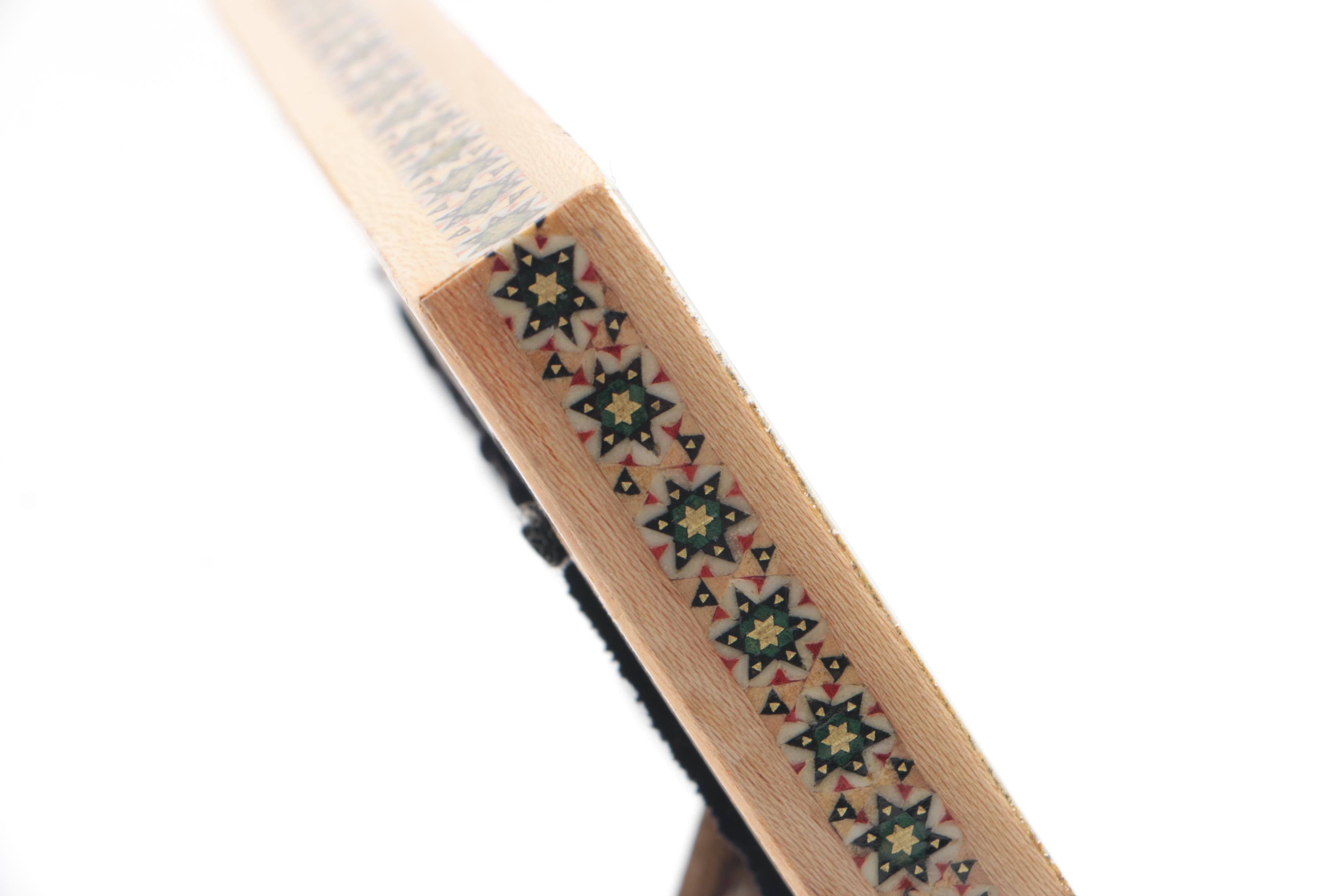 Indo-Persian Artwork of Birds In Ornate Inlaid Frame