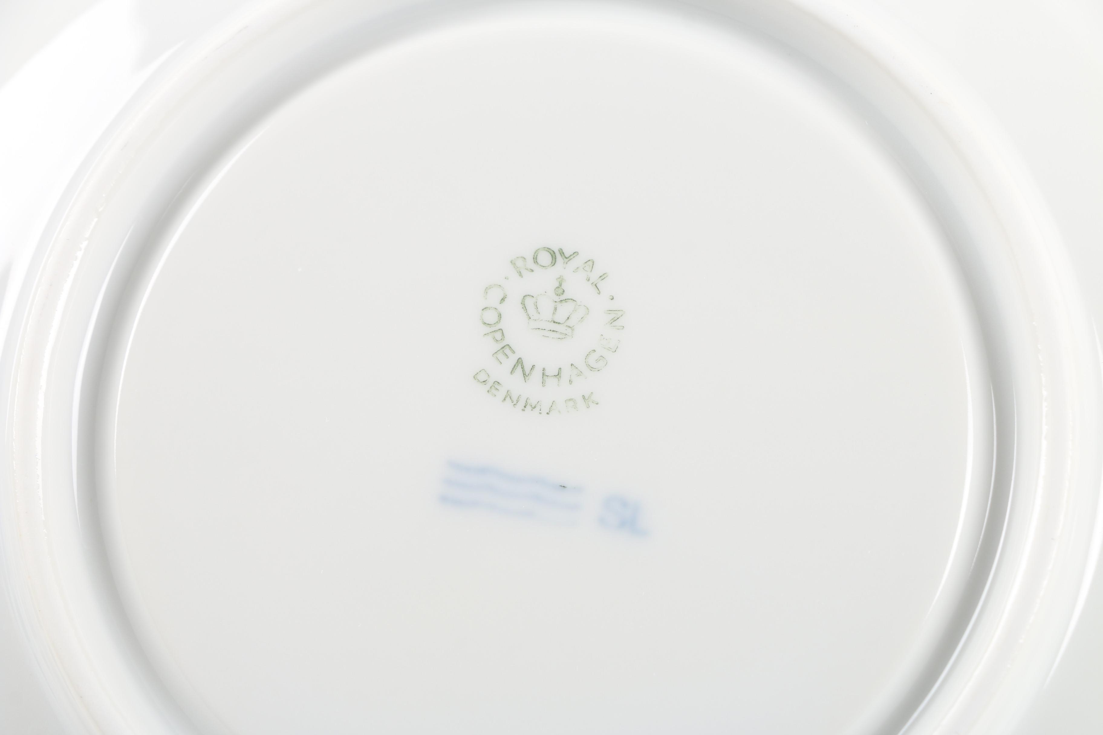 1980s Royal Copenhagen Annual Christmas Teacup and Saucers