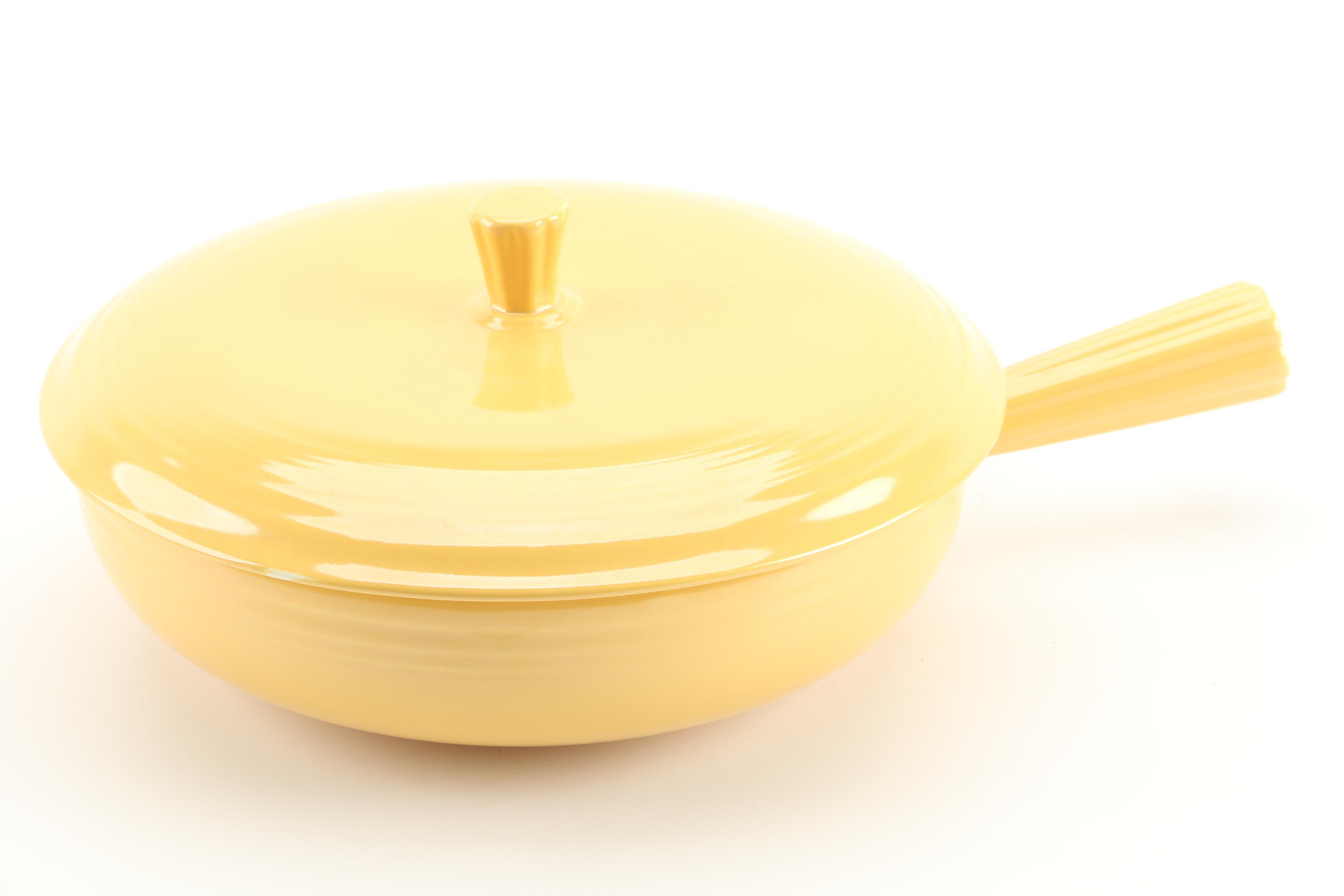 Vintage Homer Laughlin "Fiesta" Serving Platters and Lidded Casserole Dish