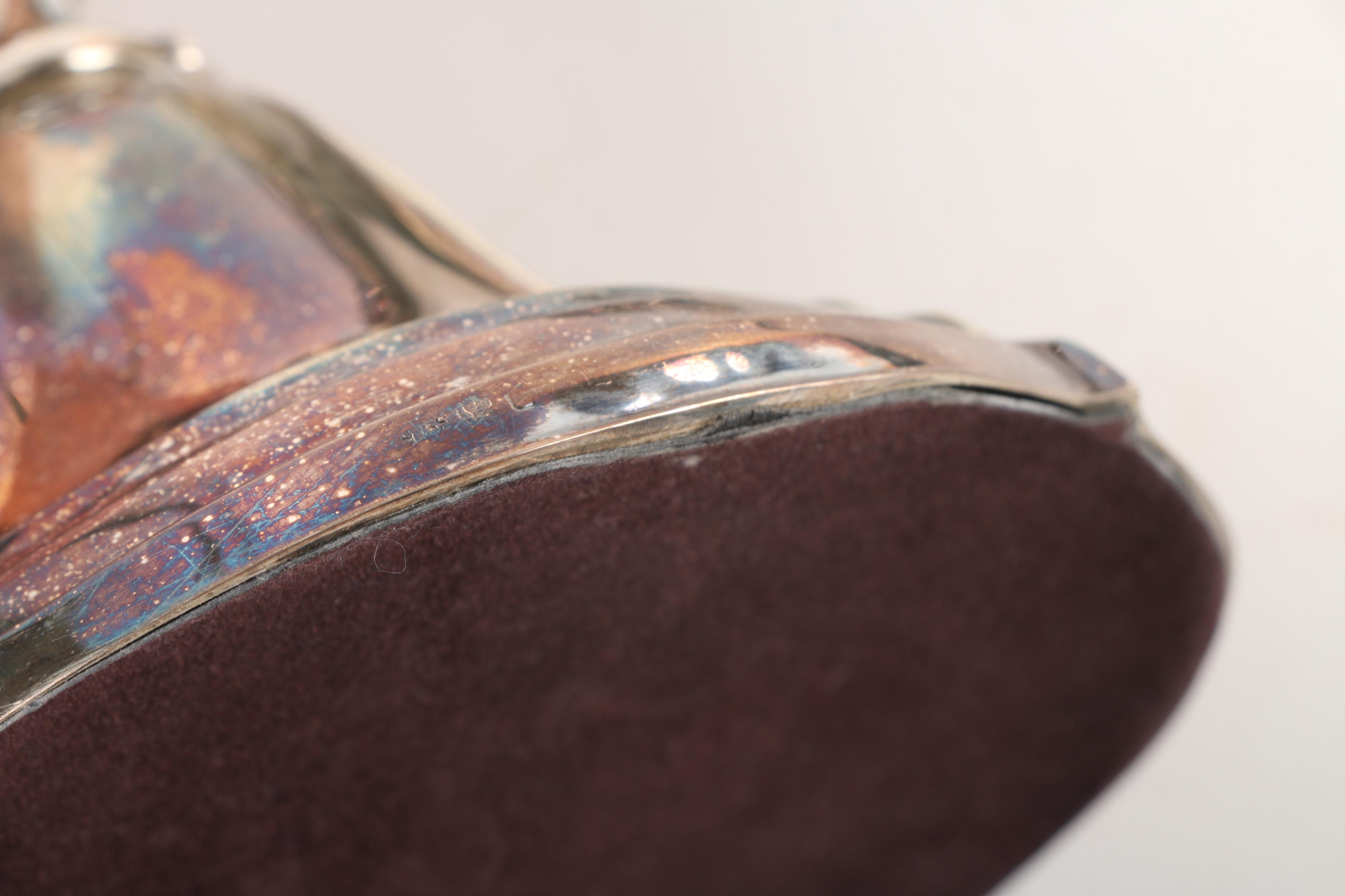 Silver Plate Three-Capital Candelabras with Scrolled Arms