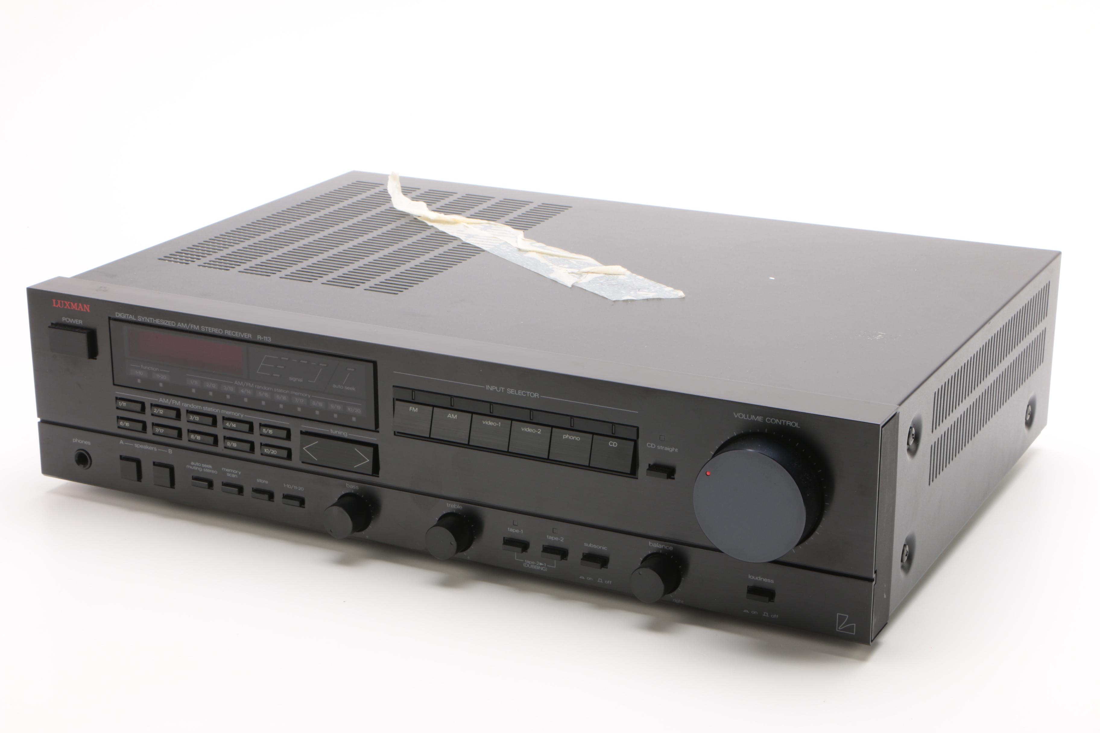 Luxman Audio Media Stereo Receiver, Compact Disc Player and Stereo Cassette Deck
