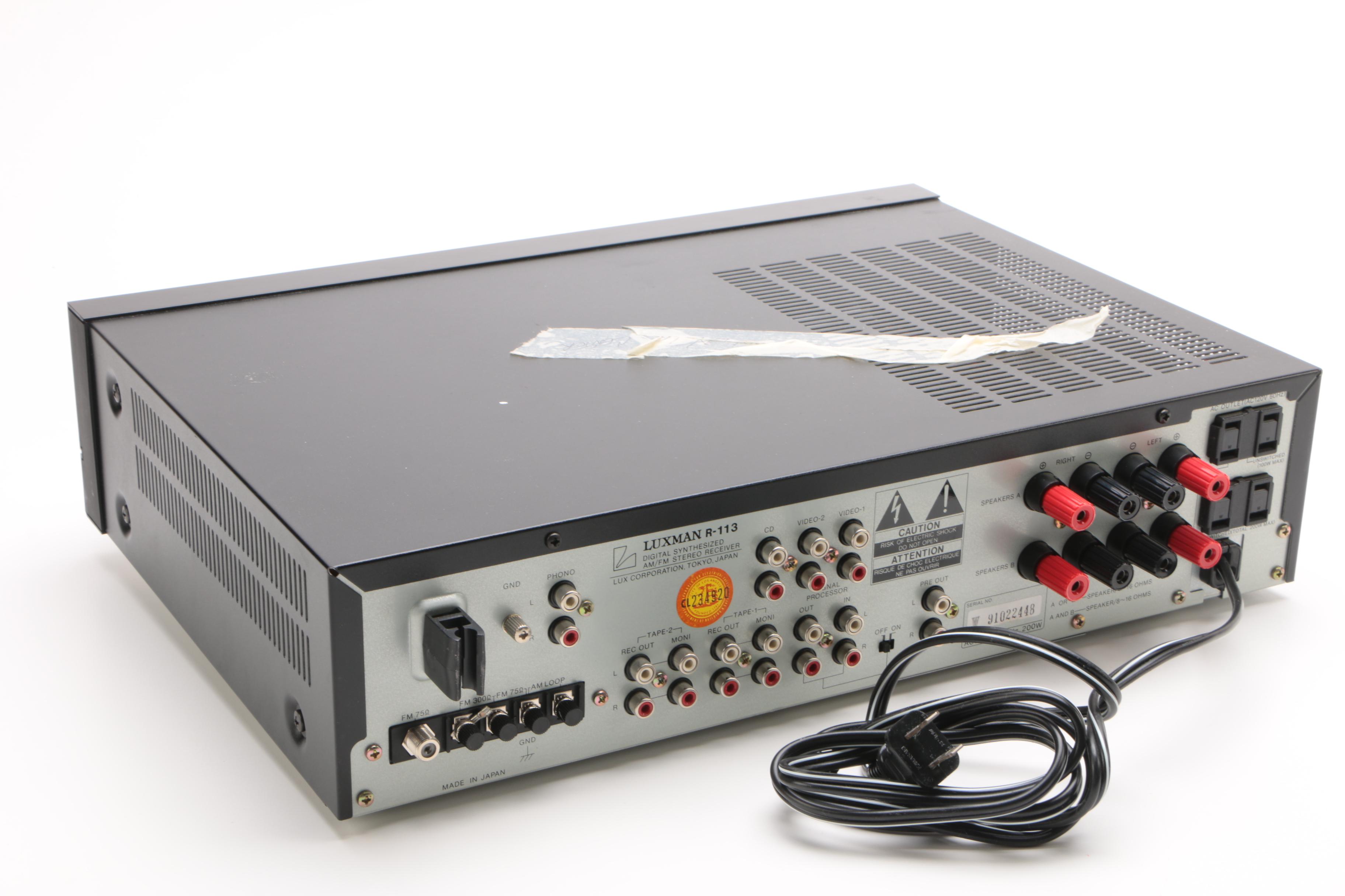 Luxman Audio Media Stereo Receiver, Compact Disc Player and Stereo Cassette Deck