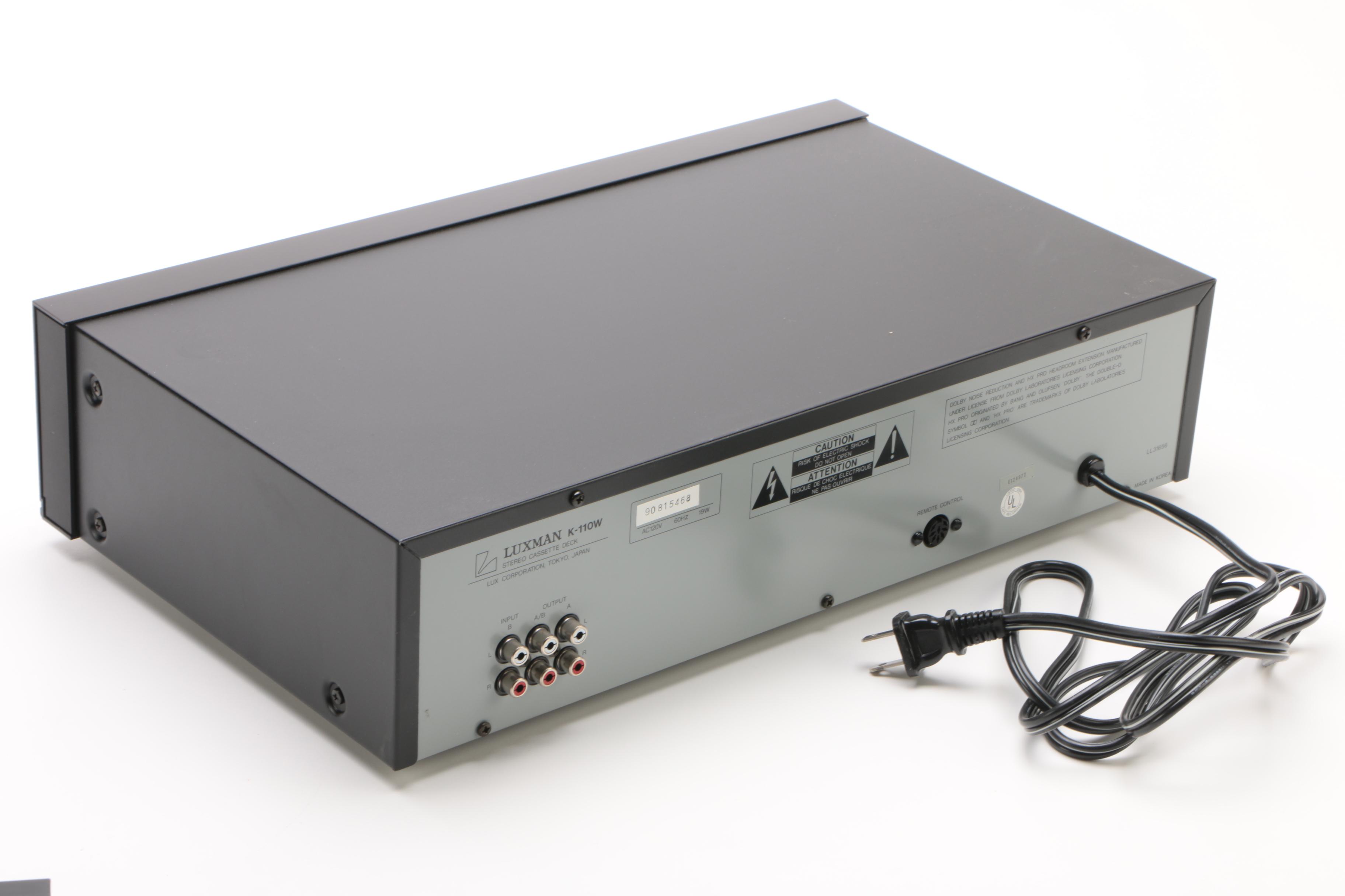 Luxman Audio Media Stereo Receiver, Compact Disc Player and Stereo Cassette Deck