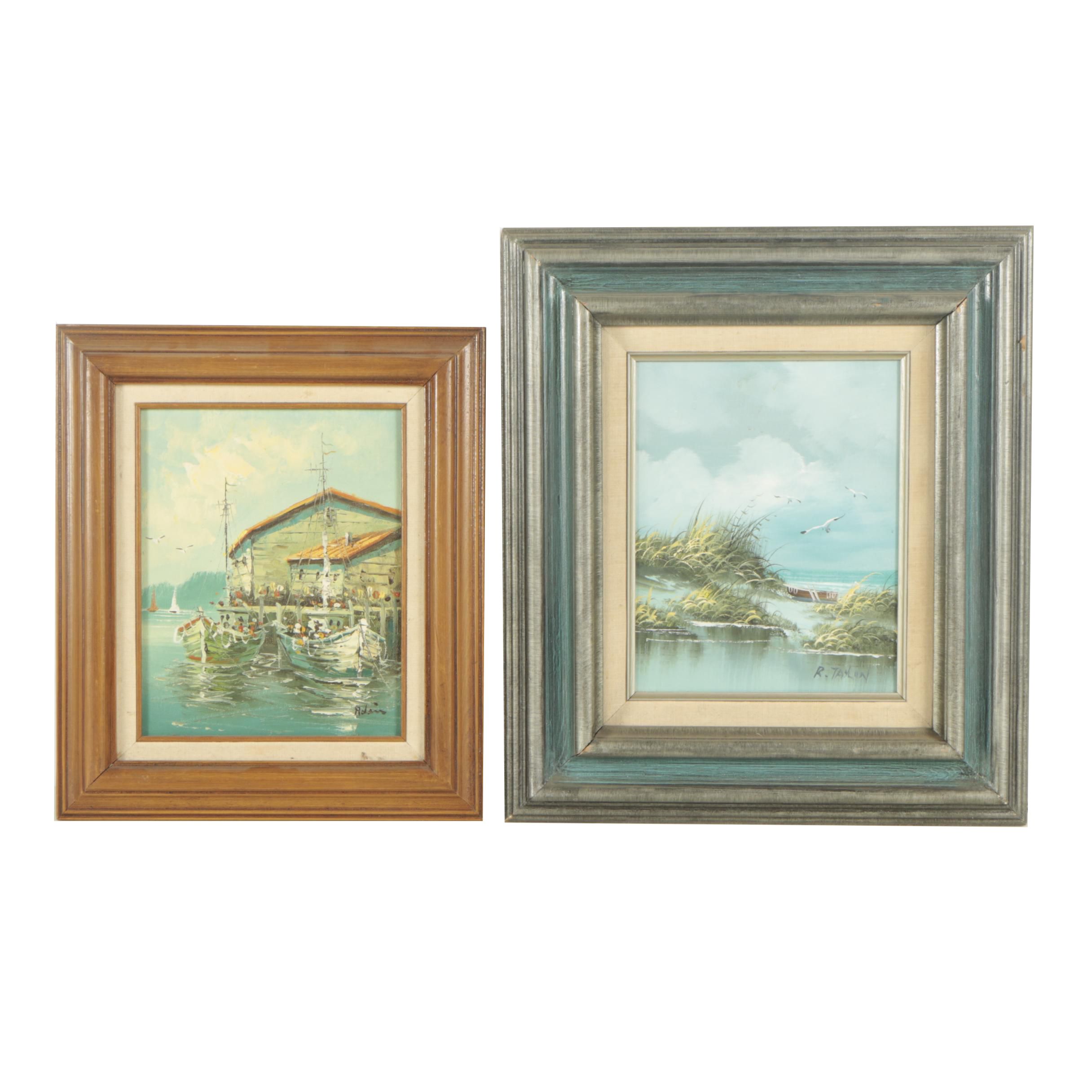 R. Taylor and Adair Late 20th Century Oil Paintings