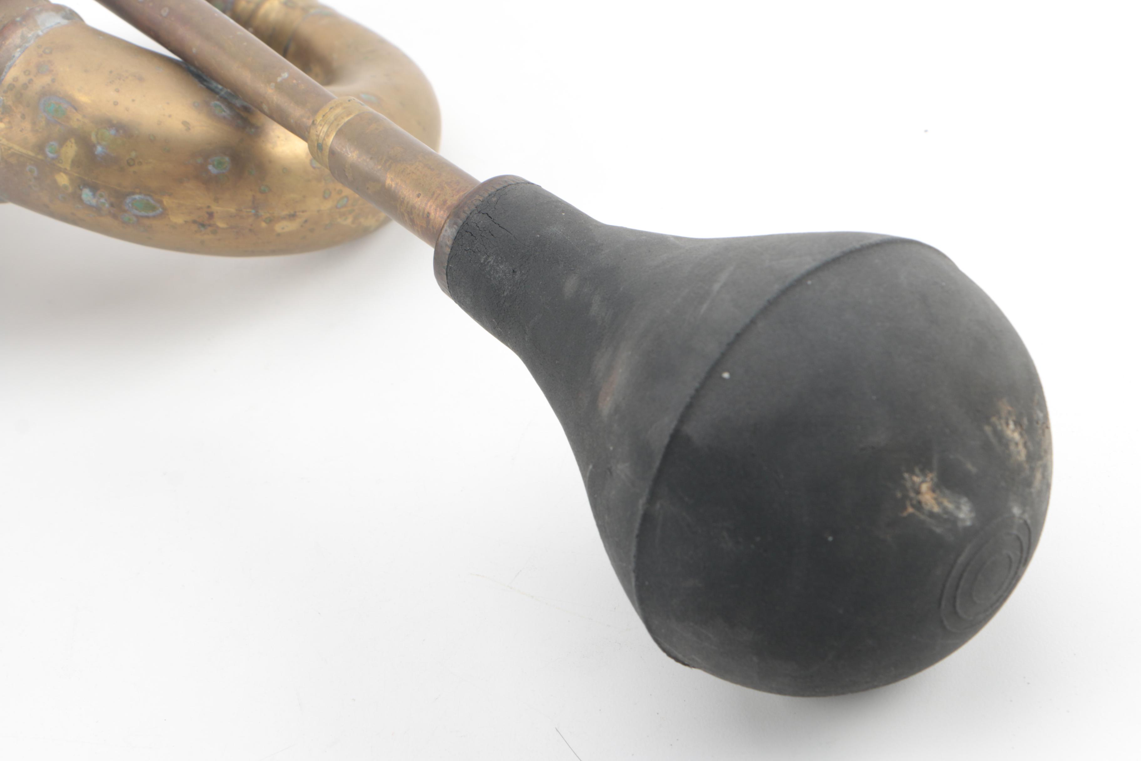 Vintage Brass Automobile Horn